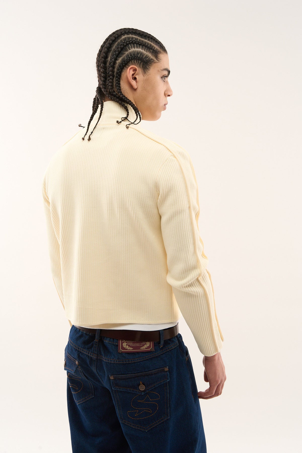 Monaco Ecru Zipper