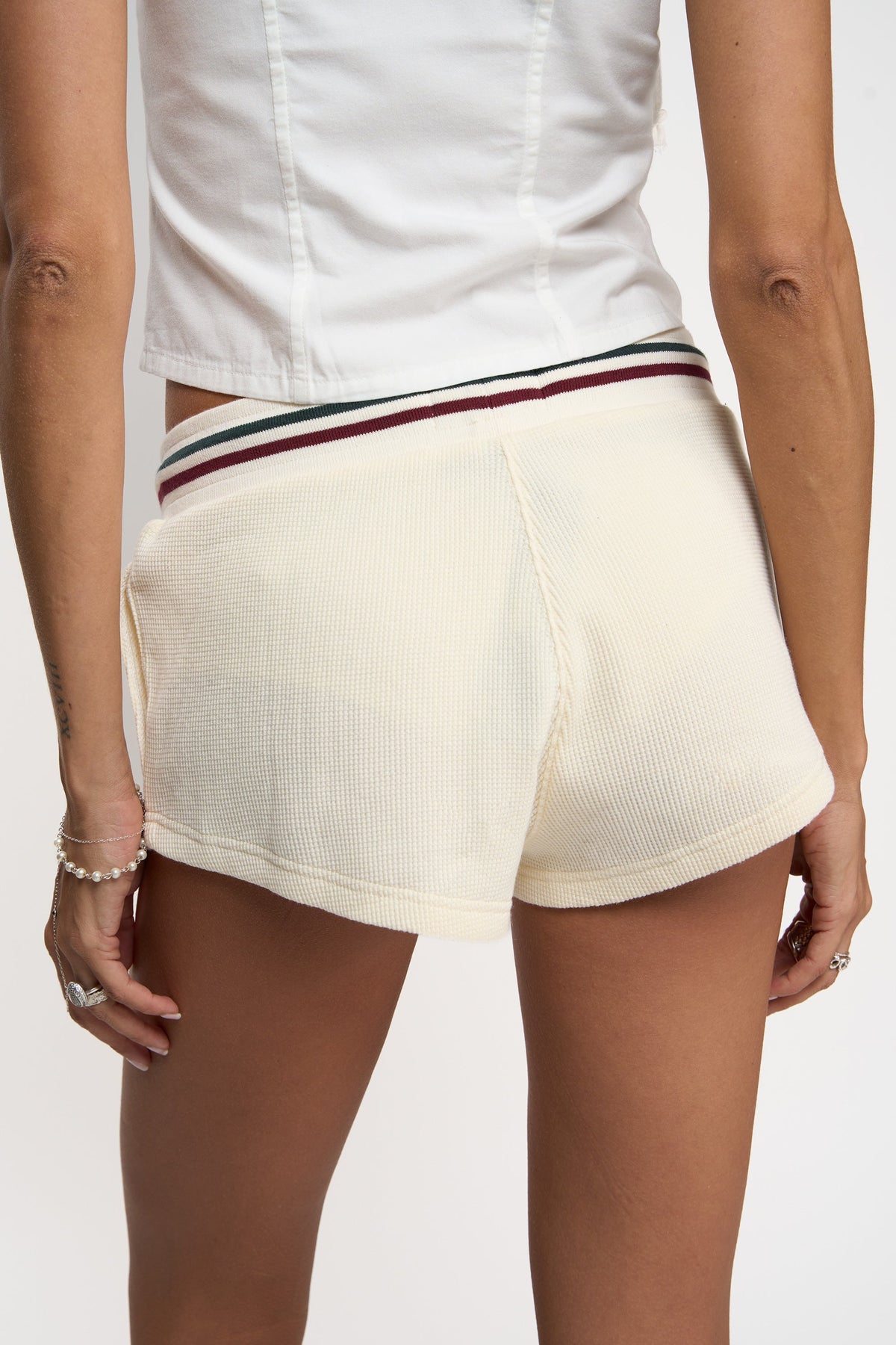 Athletic White Shorts