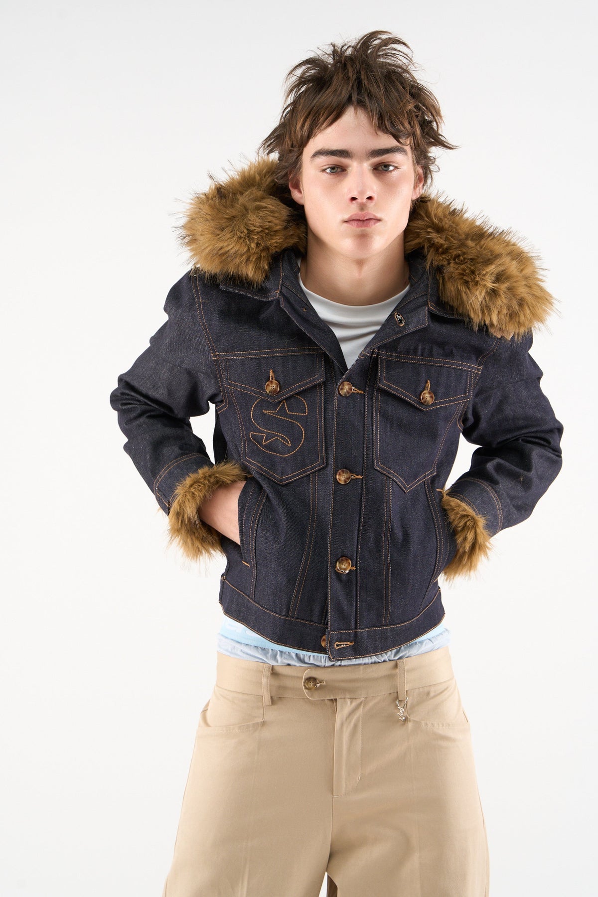 Harper Dark Blue Denim Jacket
