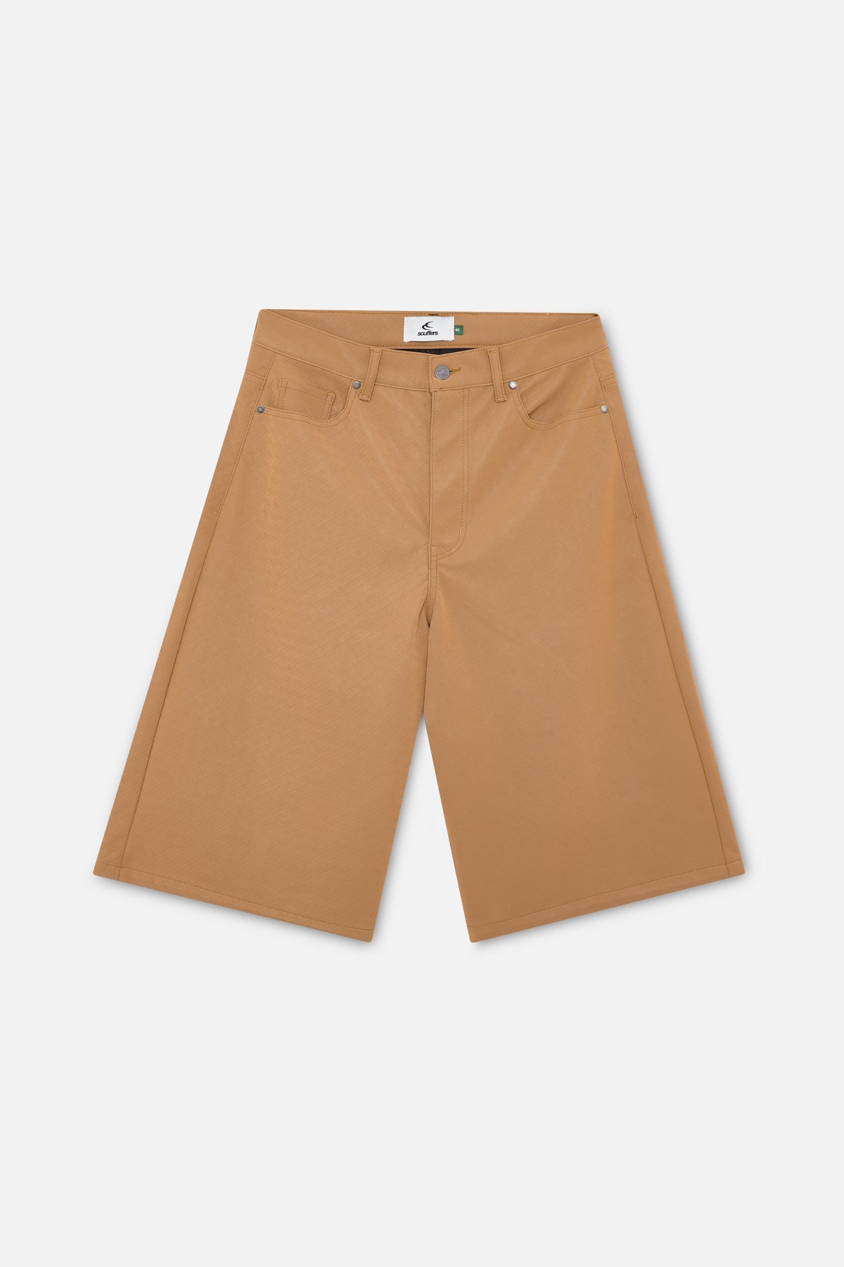 Braided Camel Jumbo Shorts