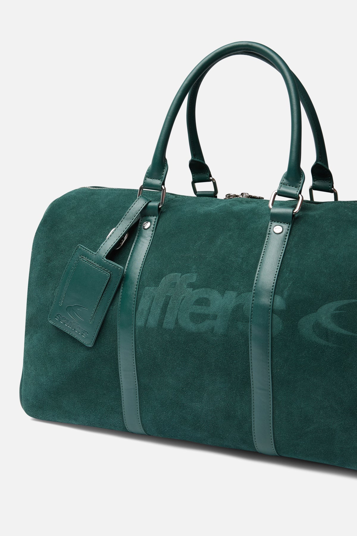 Suede Green Duffle Bag