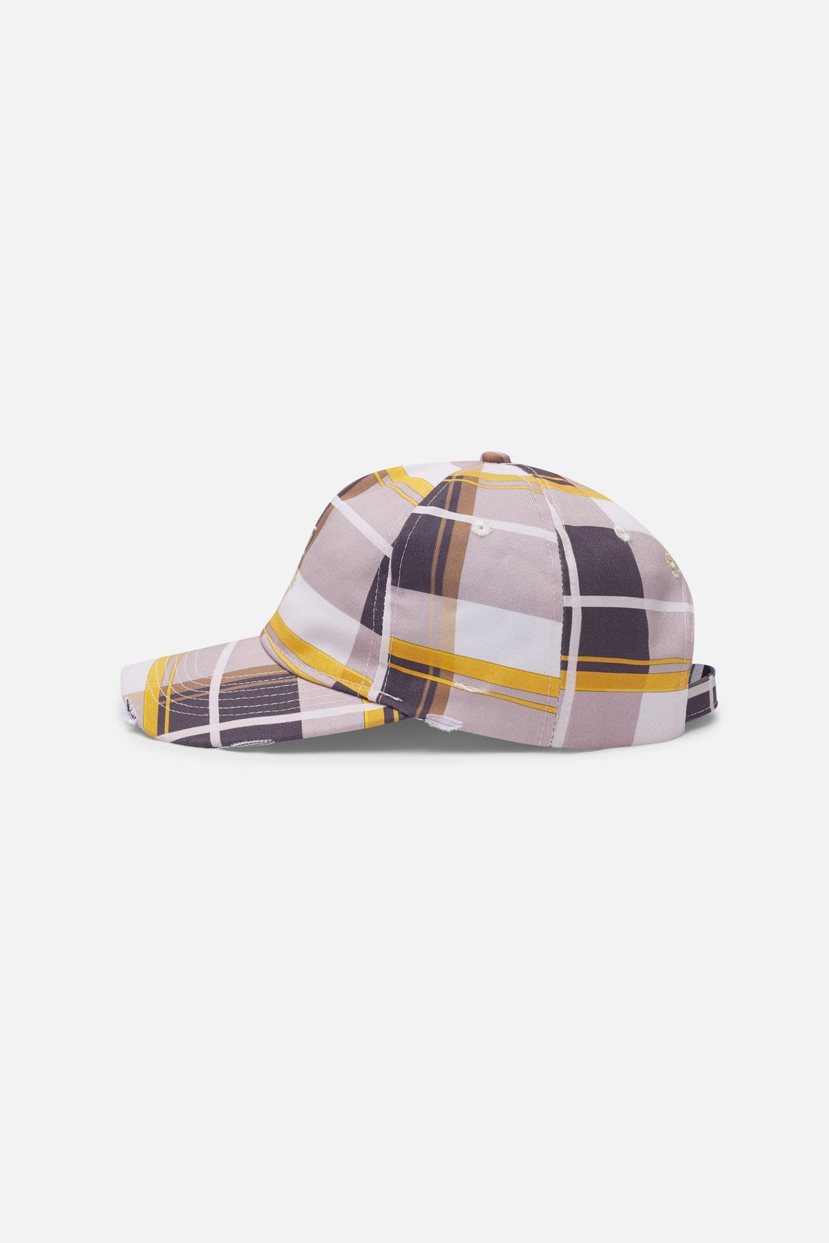 Checks Brown Cap