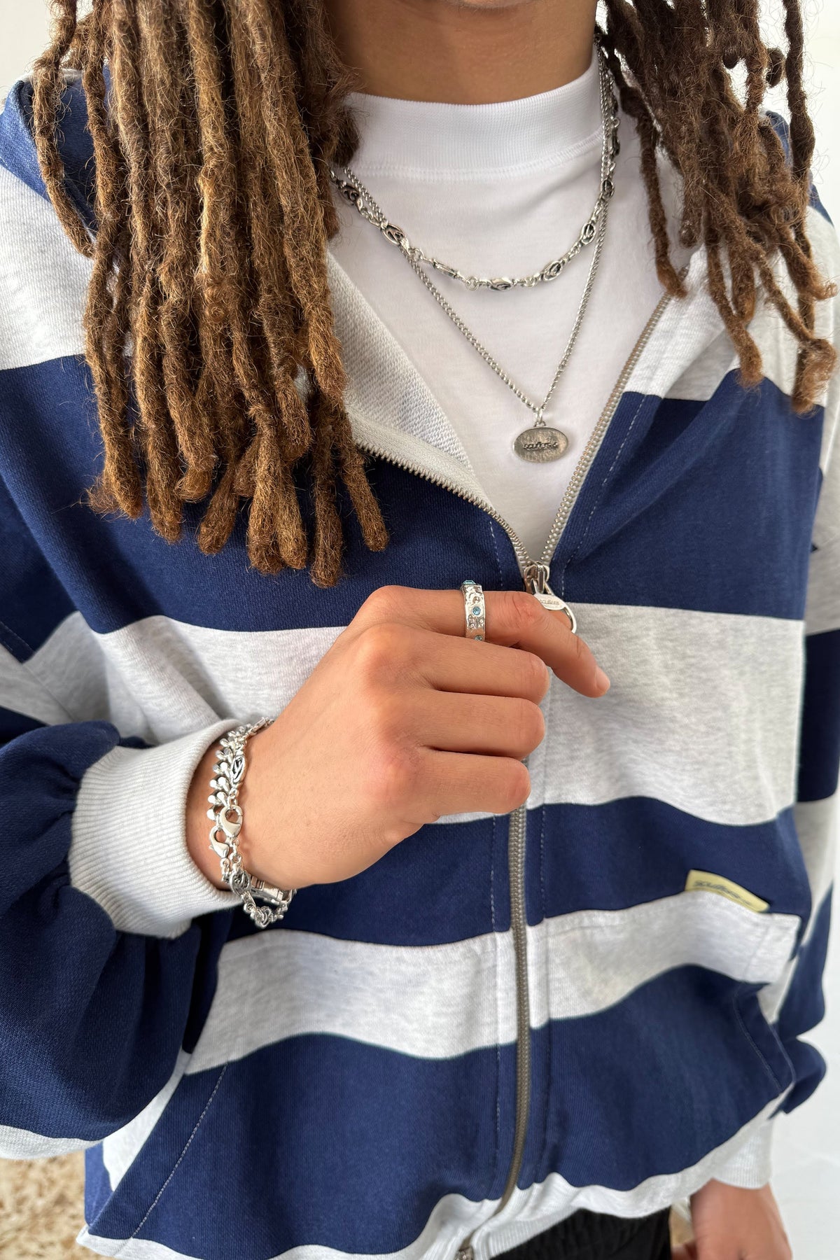 Club Navy Zipper