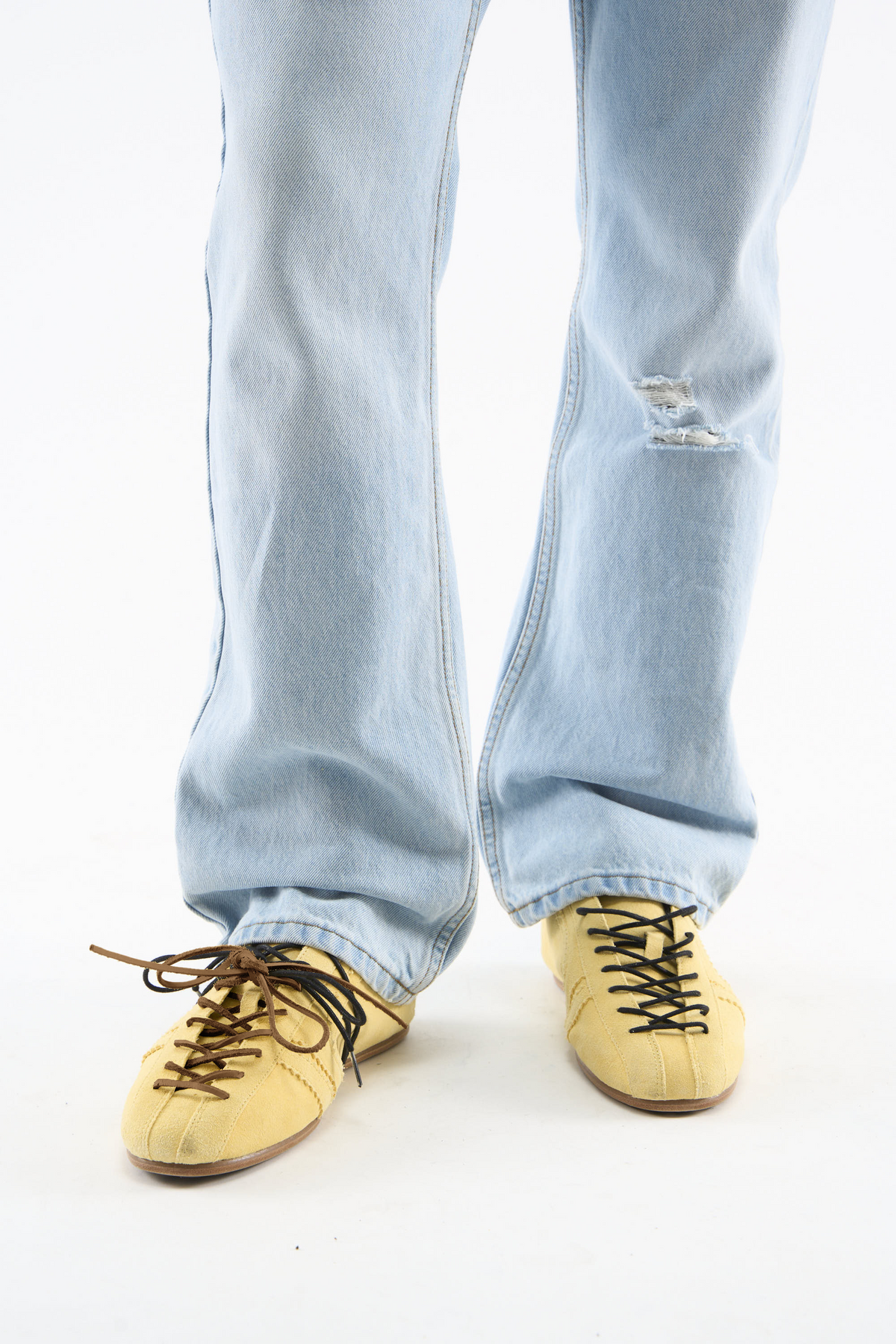 Iconic Suede Yellow Shoes
