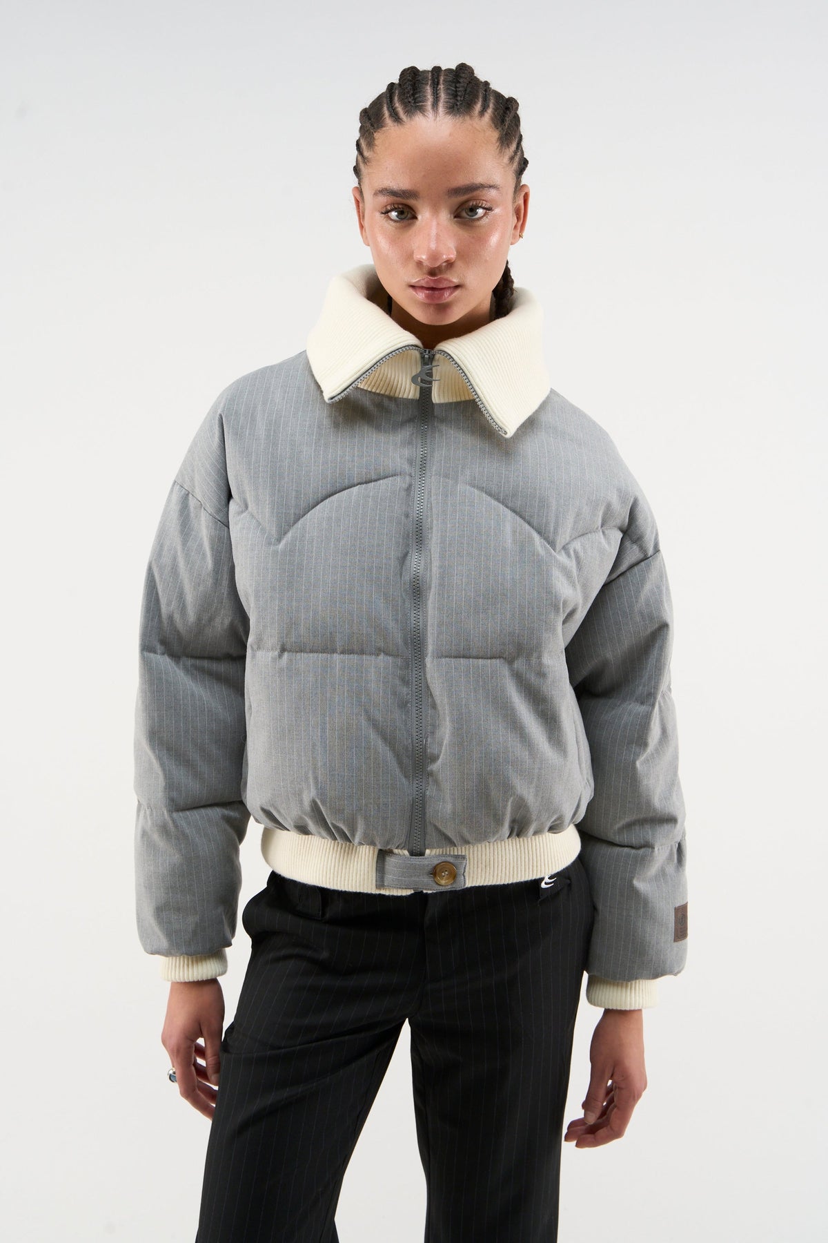 Donatello Light Grey Puffer
