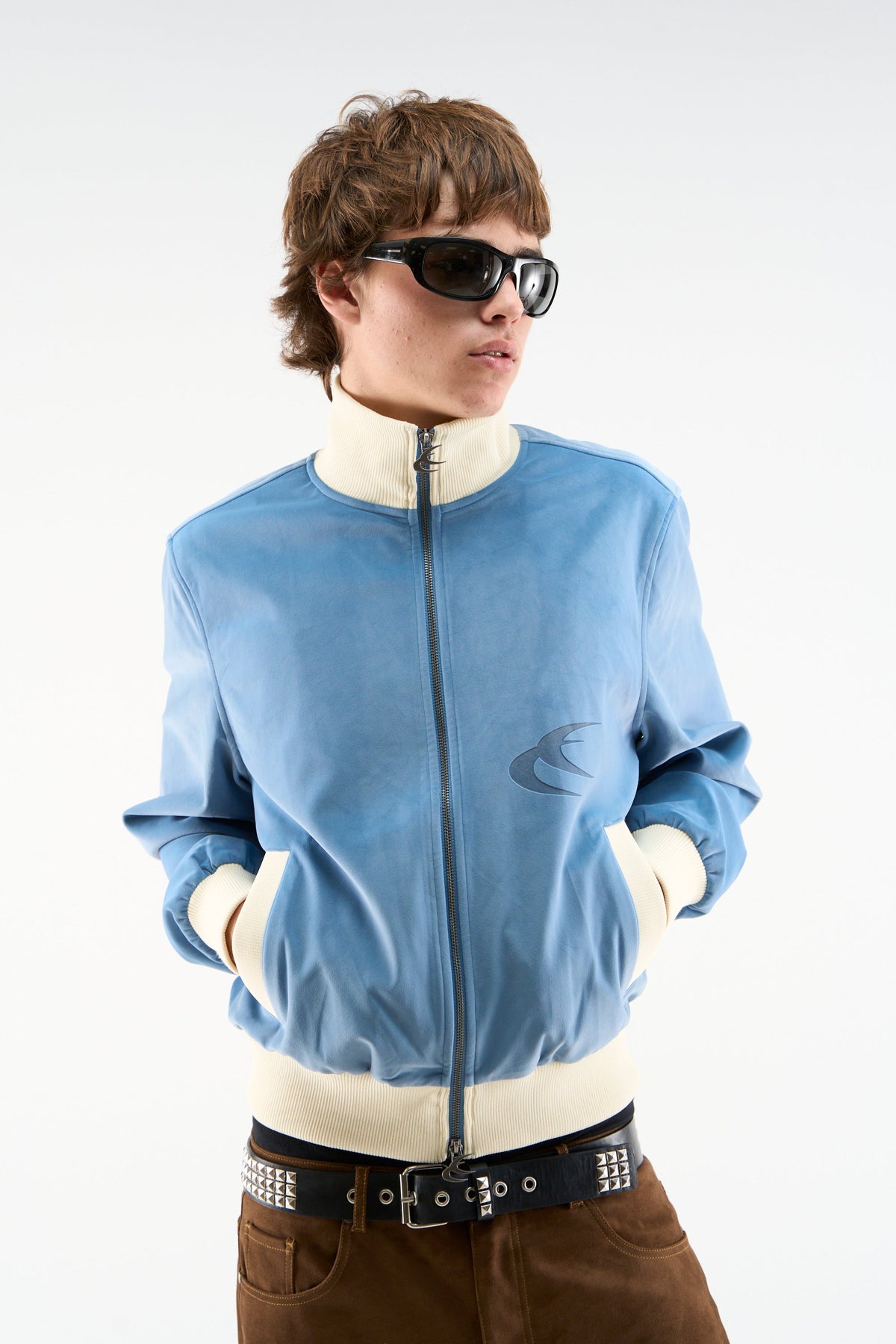 Snow Blue Zipper