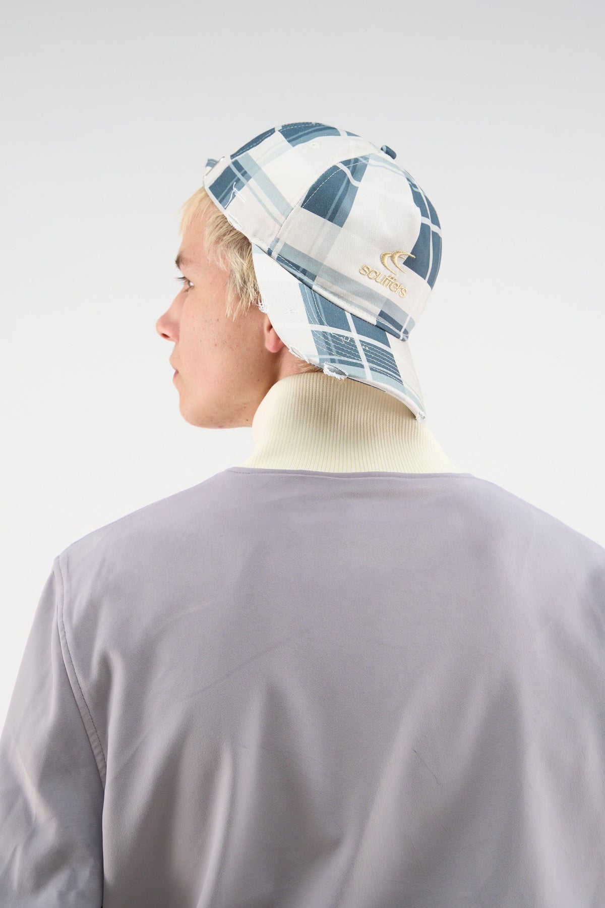Checks Blue Cap