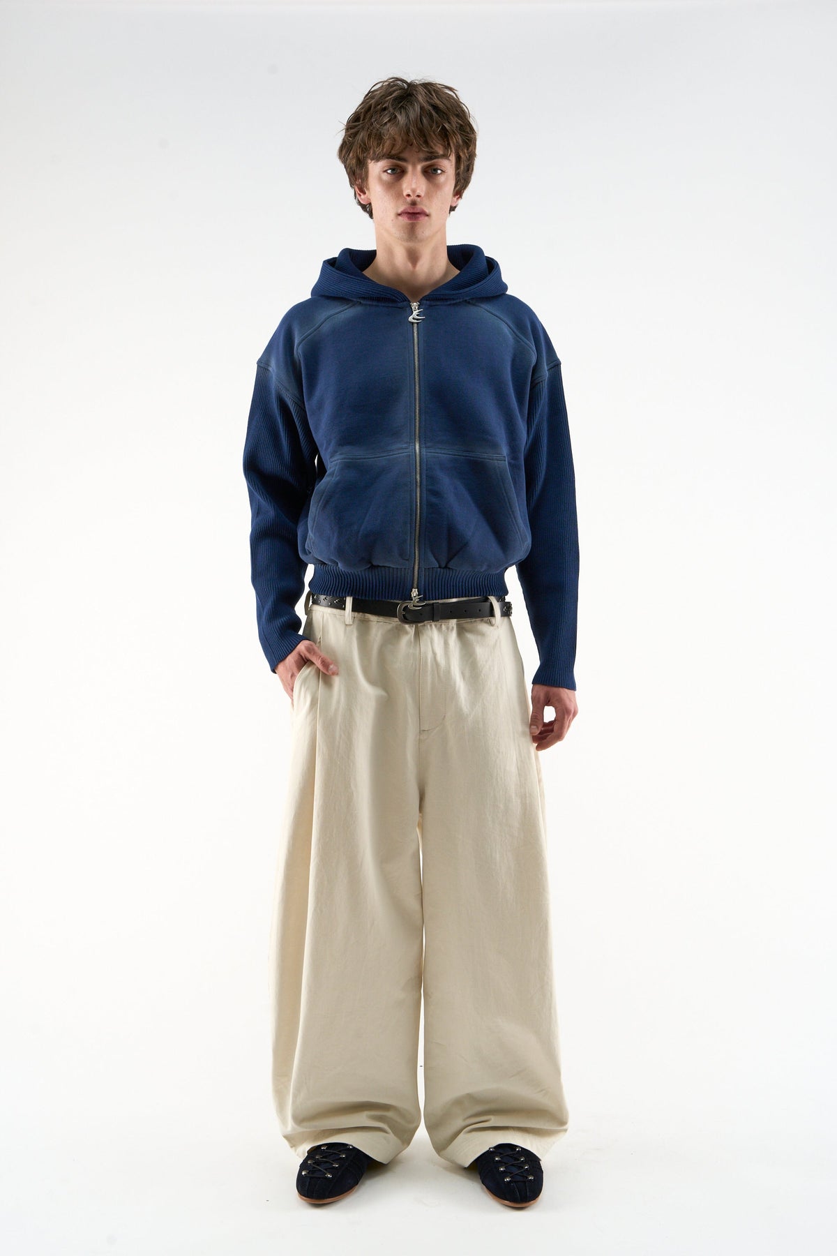 Exit Navy Zipper