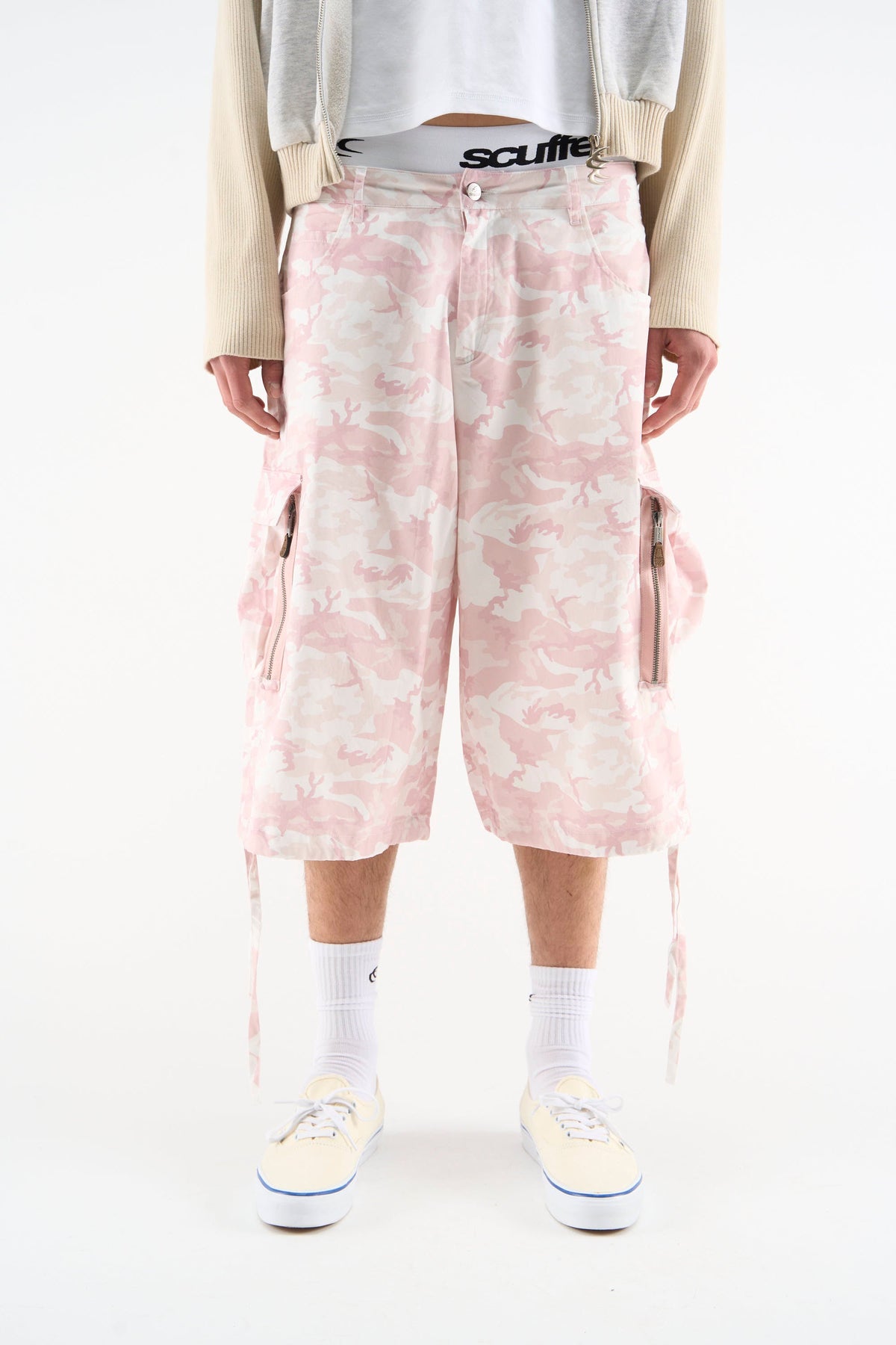 Funk Pink Camo Jorts