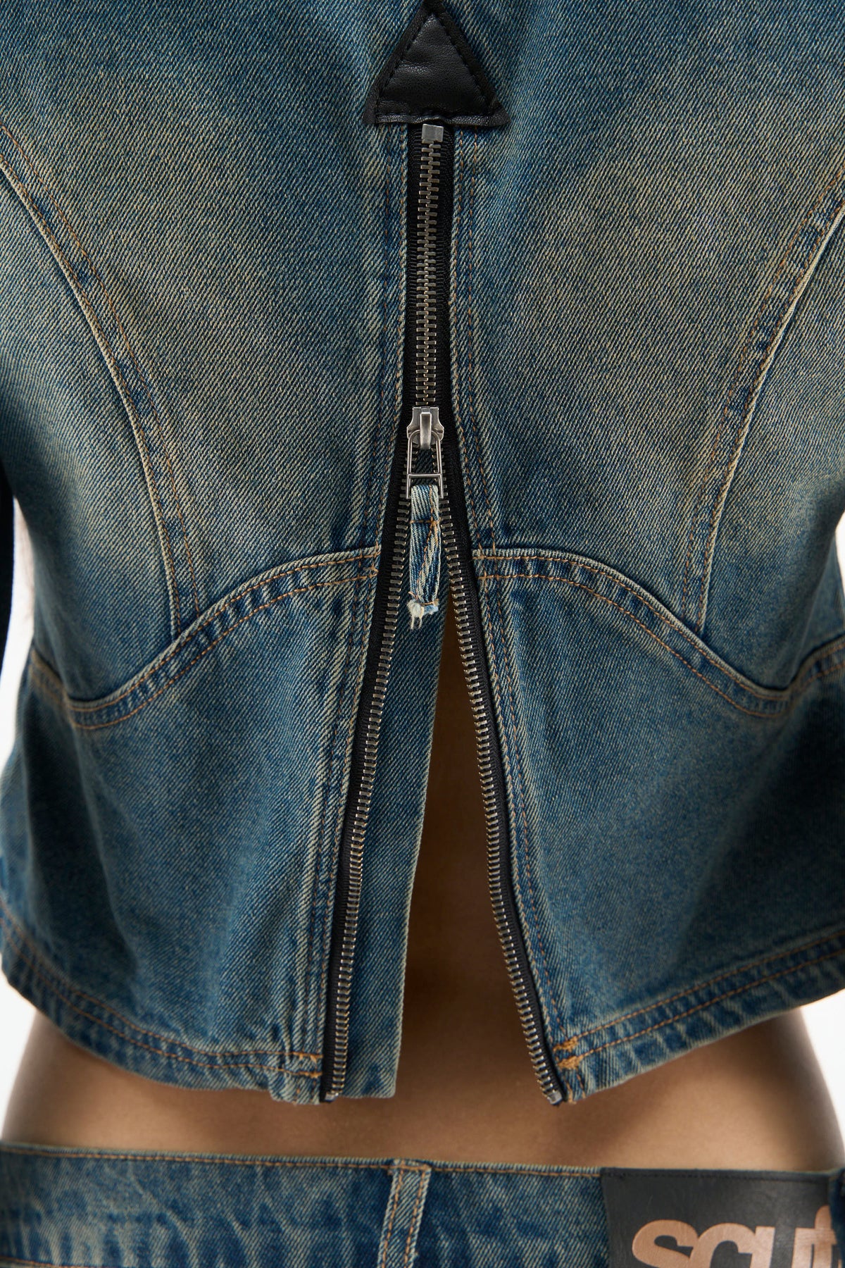 Marlen Washed Blue Jacket