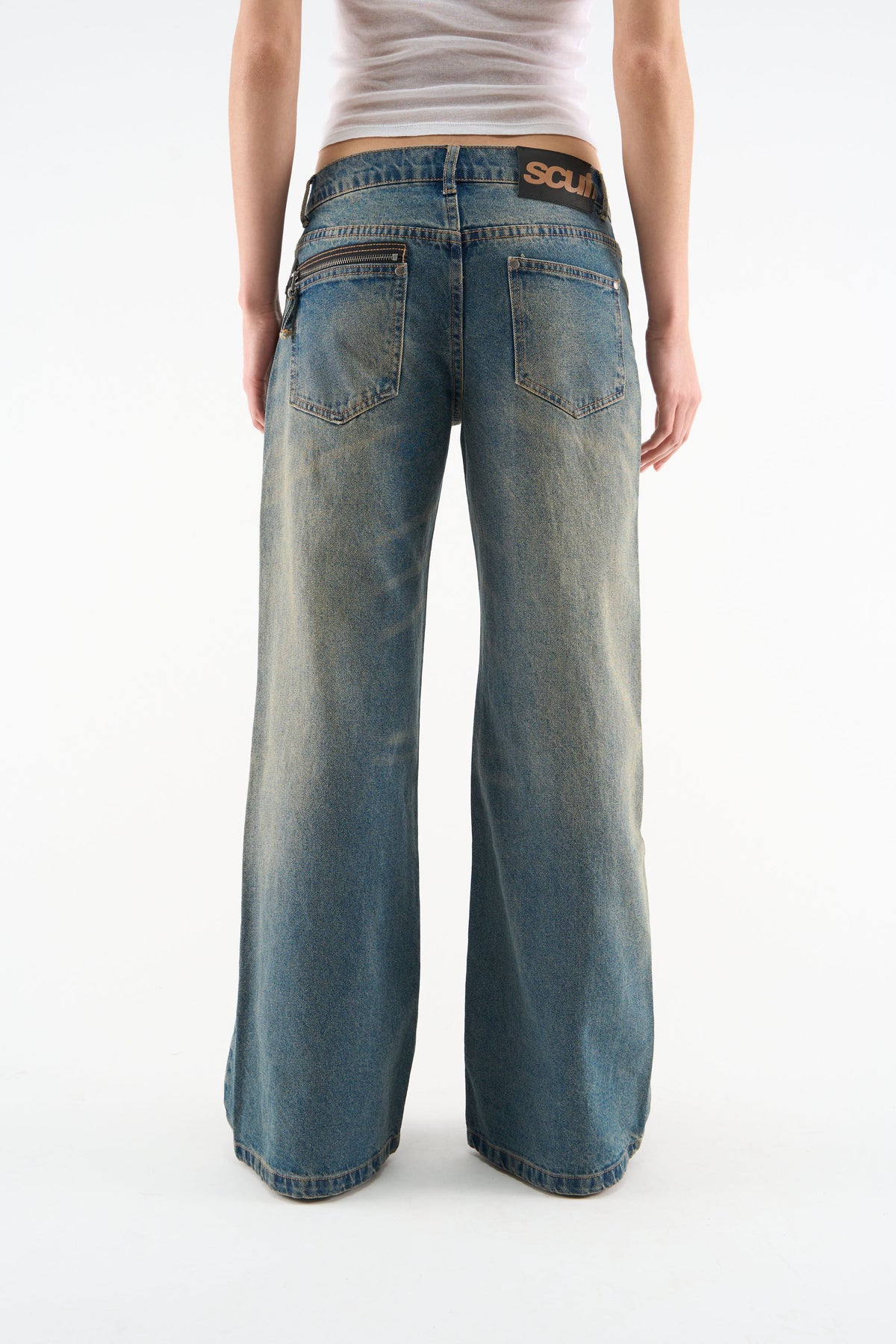 Marlen Washed Blue Pants