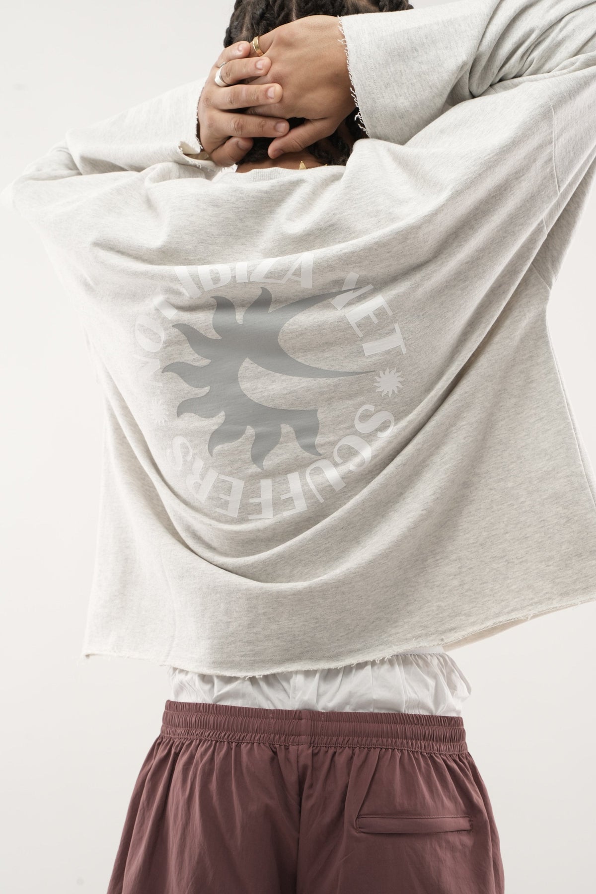 Not Ibiza Again Melange Sweatshirt