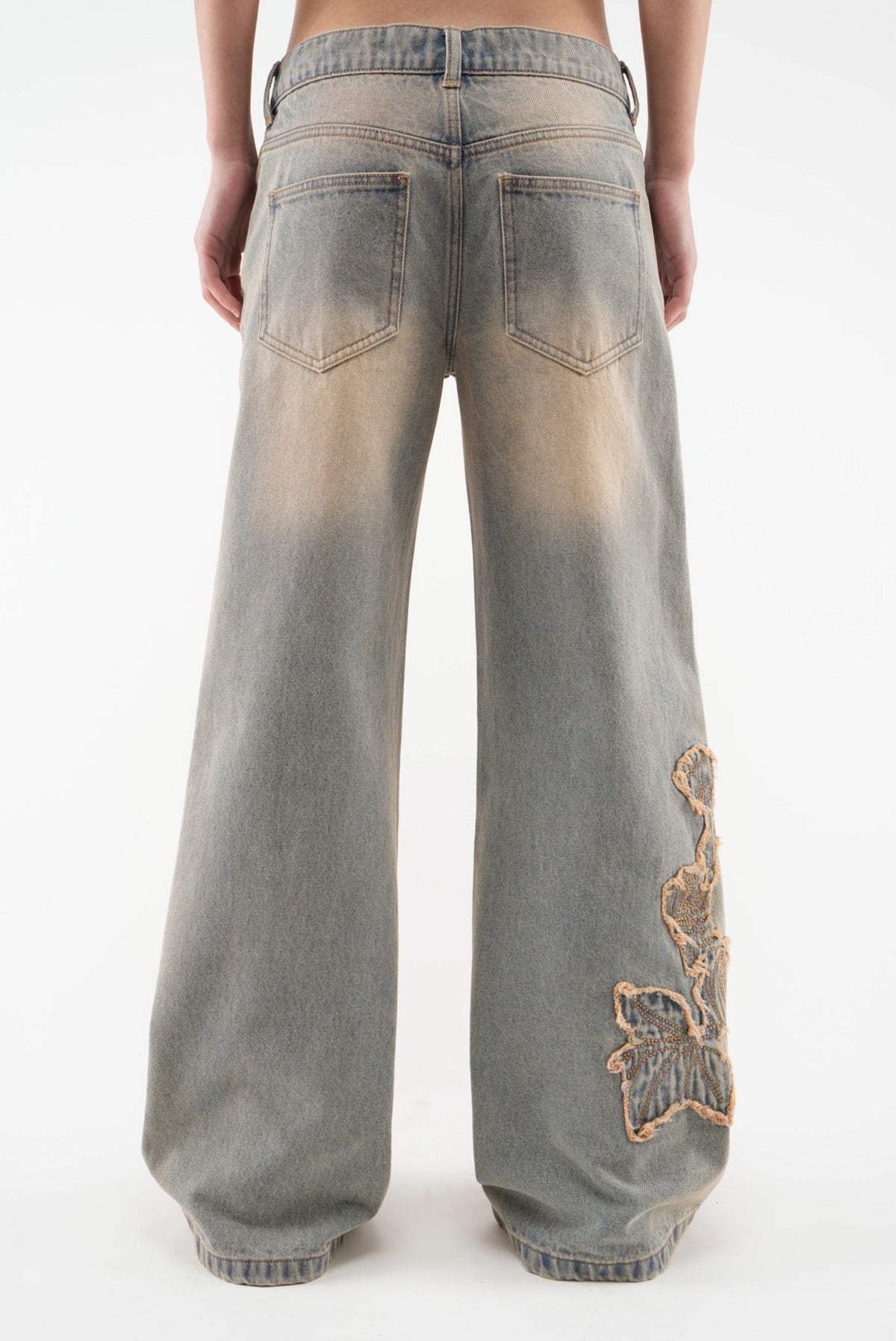 Rose Washed Blue Pants