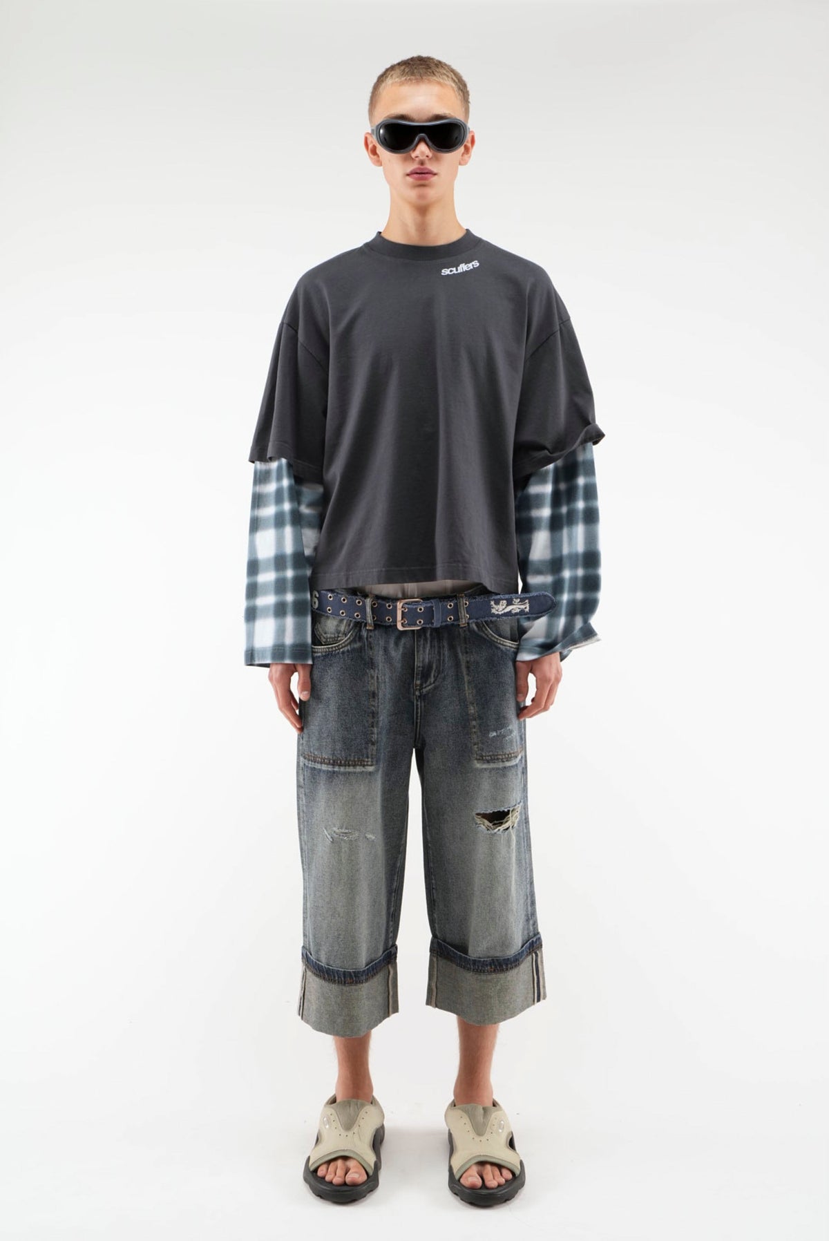 Blur Kurtis Navy Longsleeve