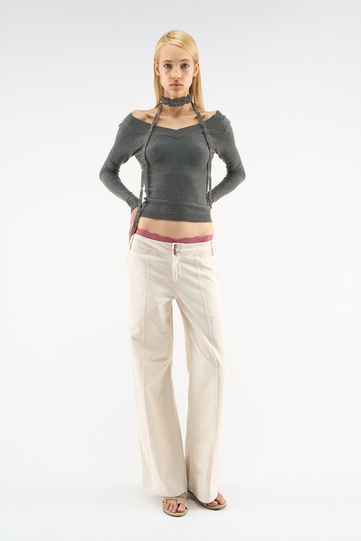 Summer Tailoring White Pants