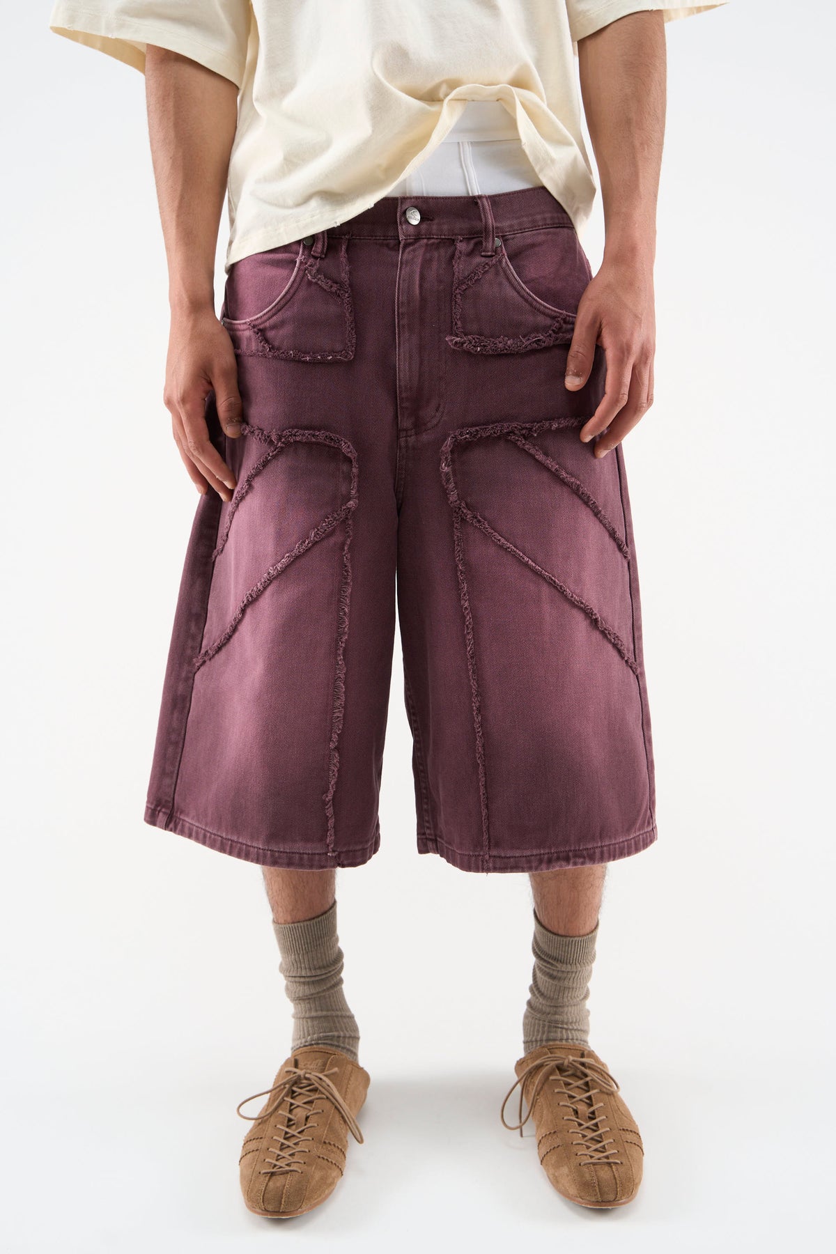 OPS Burgundy Jorts