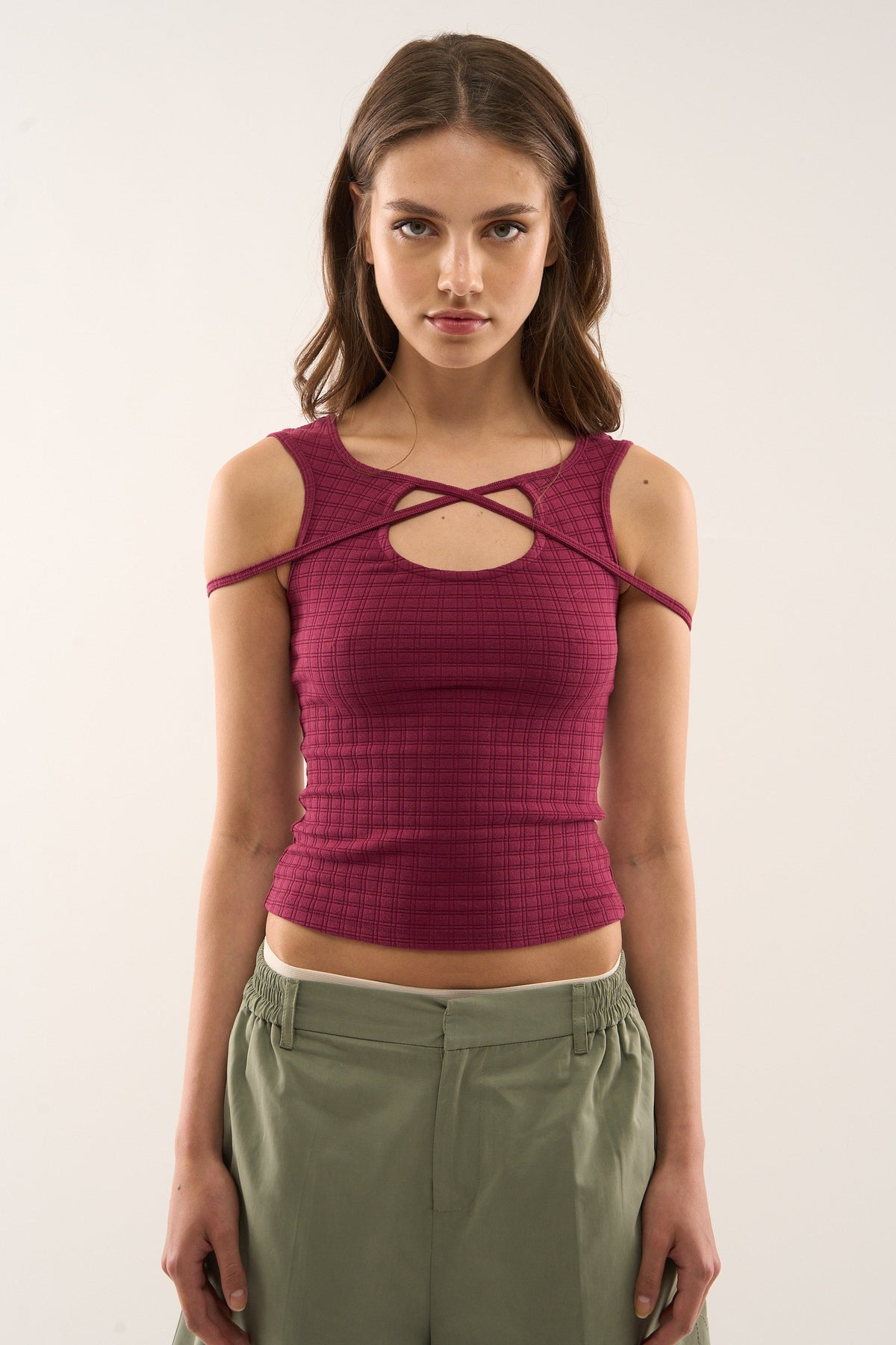 Kiuty Burgundy Top