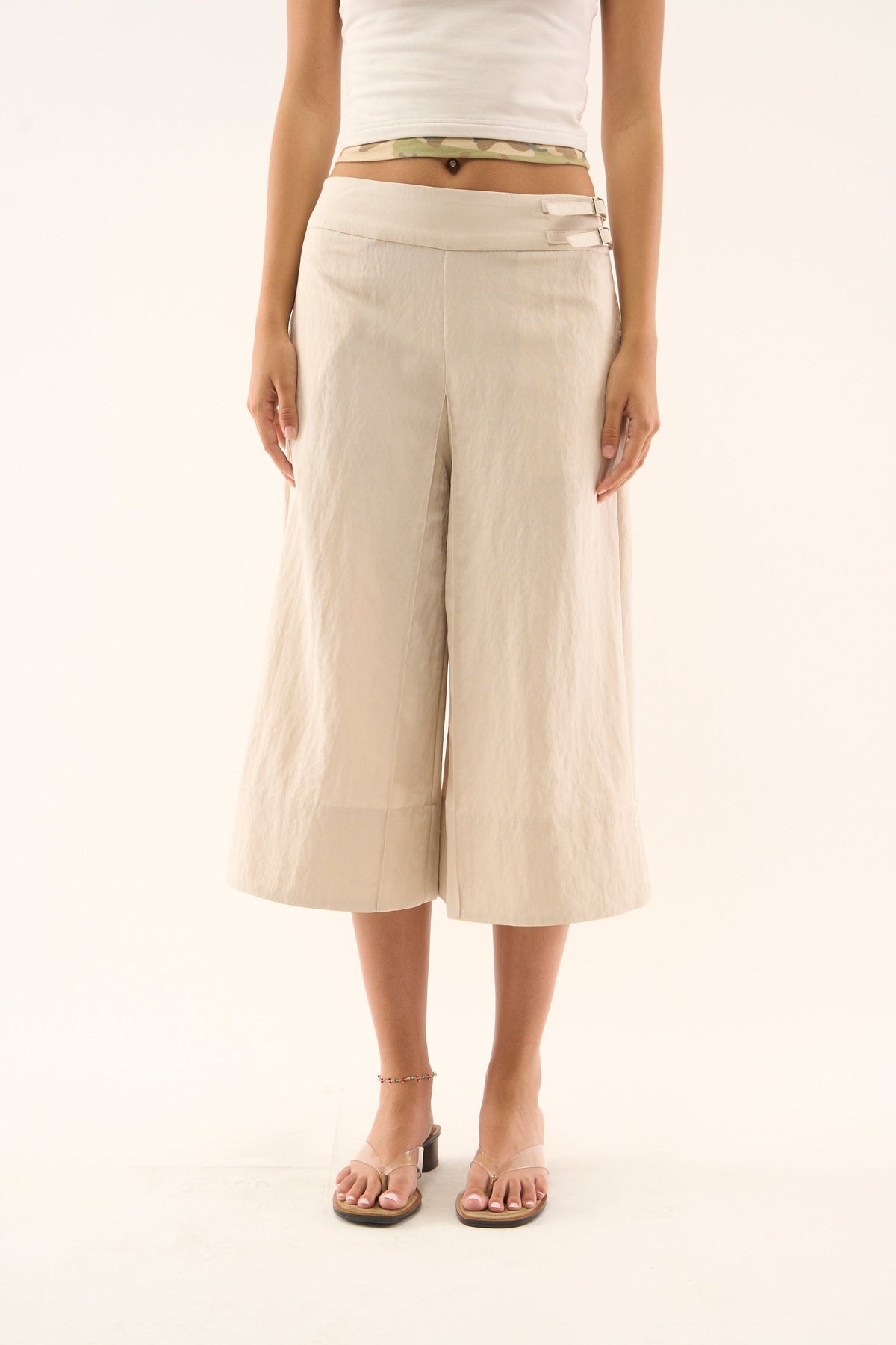 Panel Ecru Pants