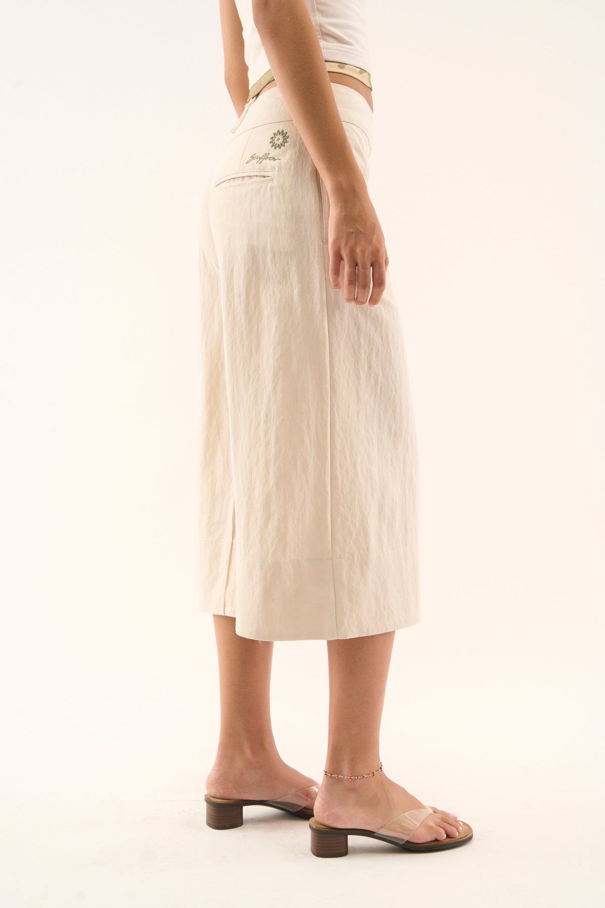 Panel Ecru Pants