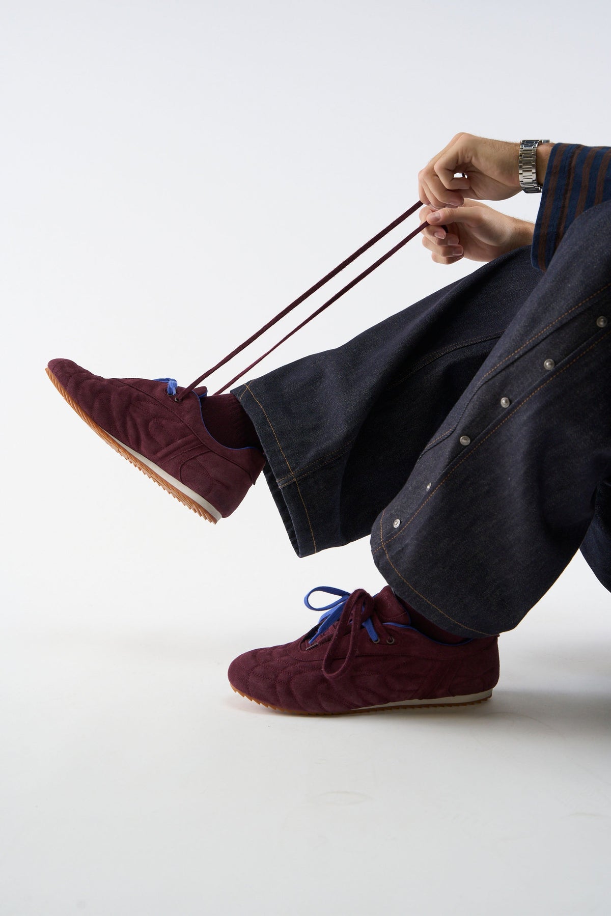 Iconic Suede Burgundy Sneaker