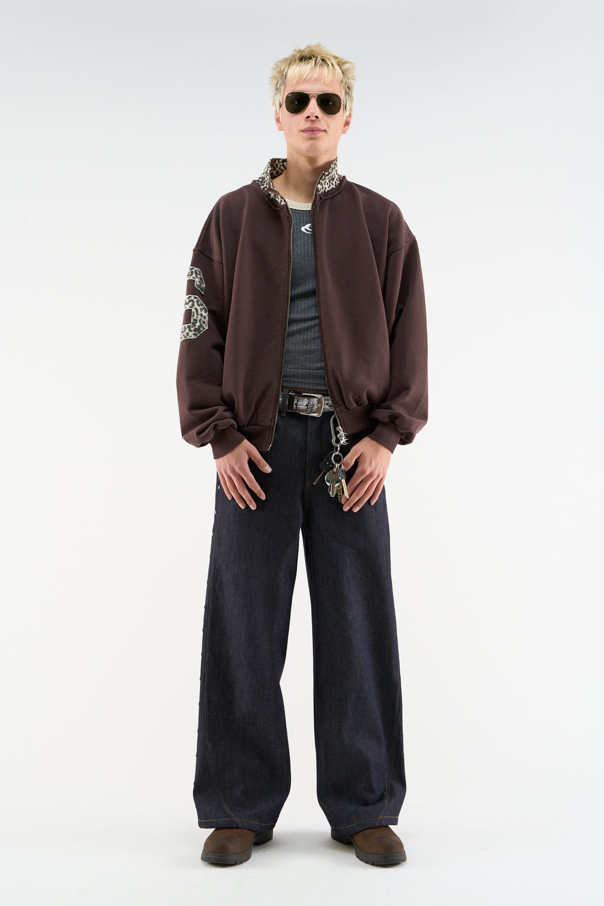 Tokiet Leopard Zipper