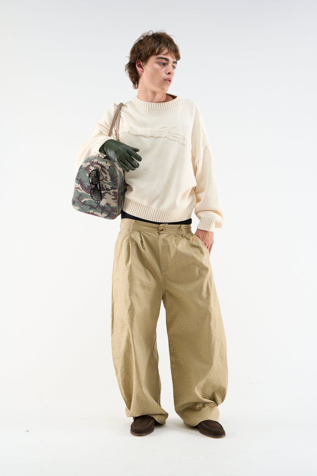 Flag Ecru Knit