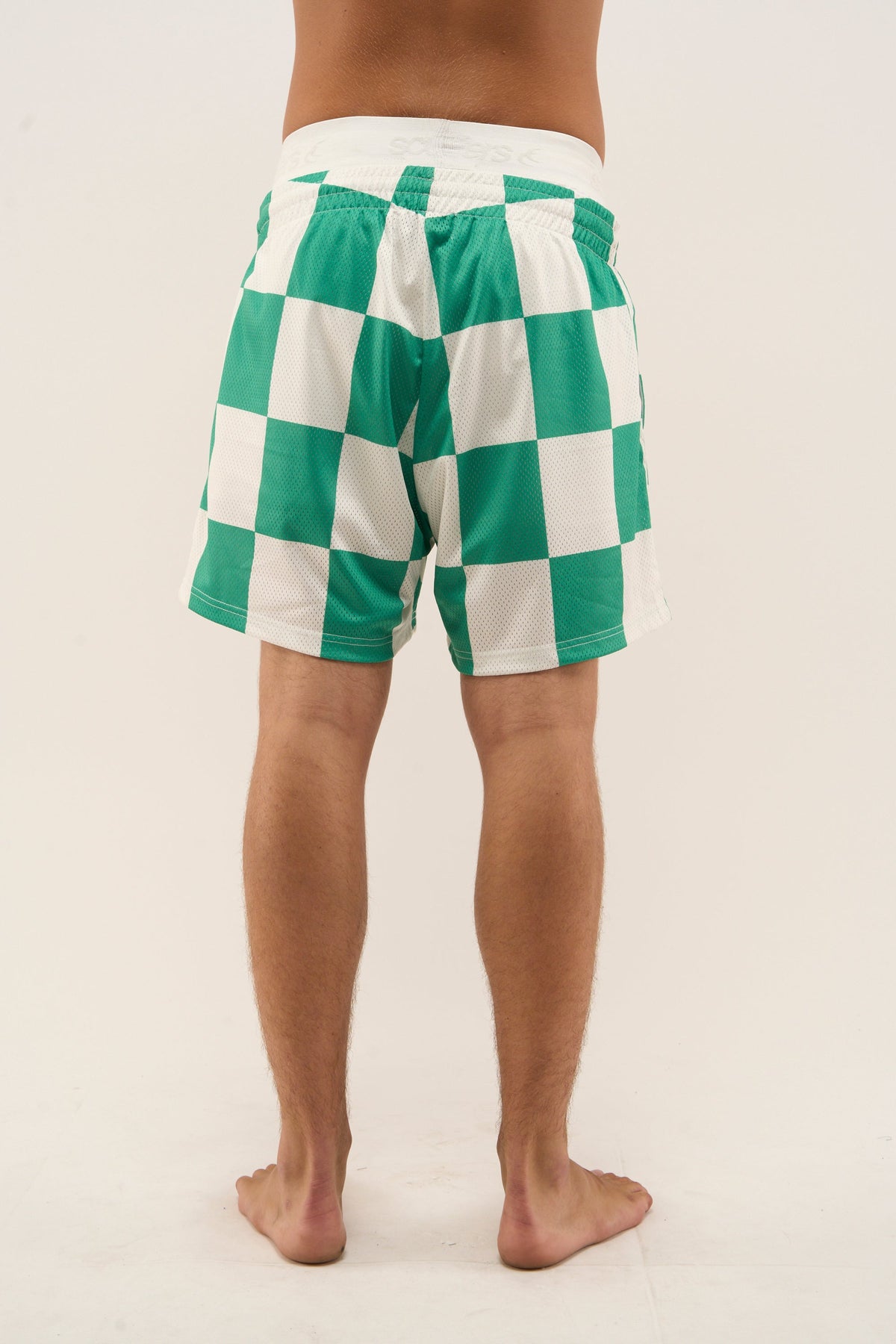Madrid Checkered Football Shorts
