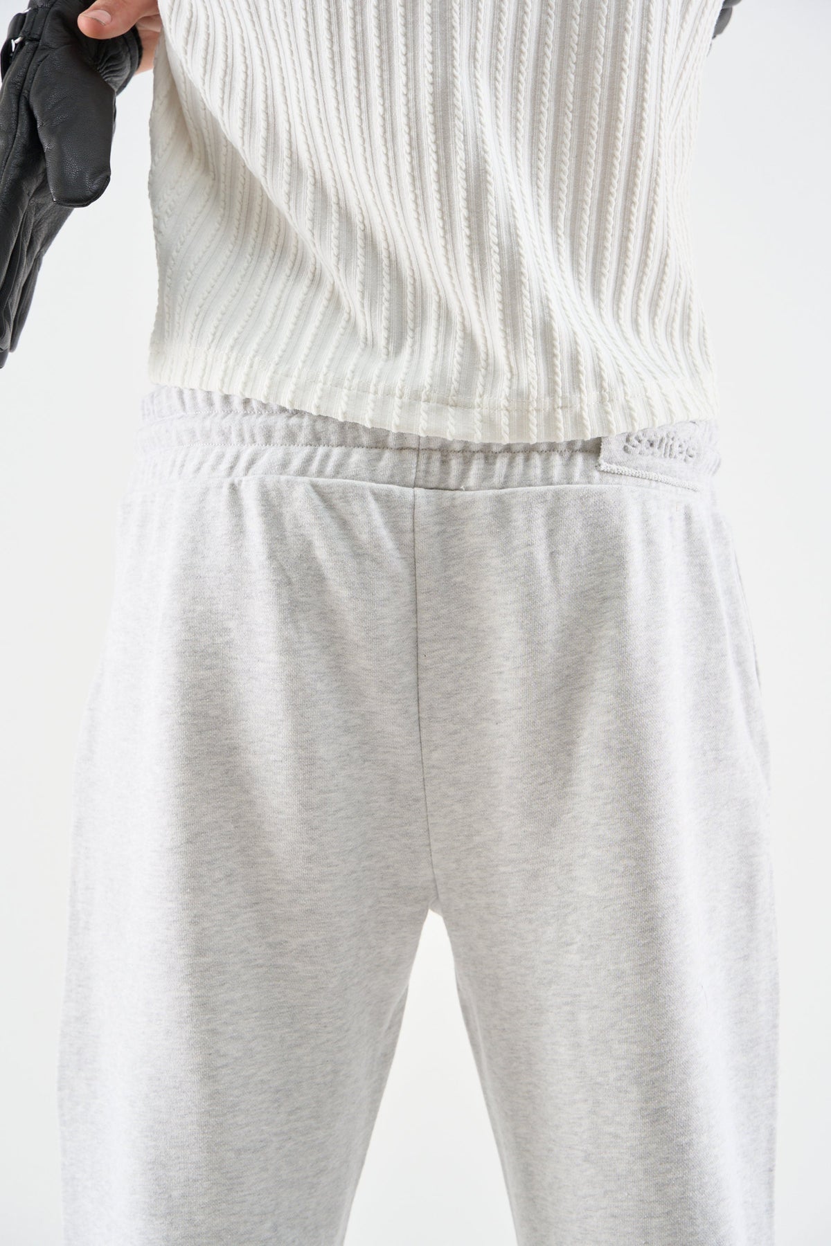 Flared Light Grey Sweatpants