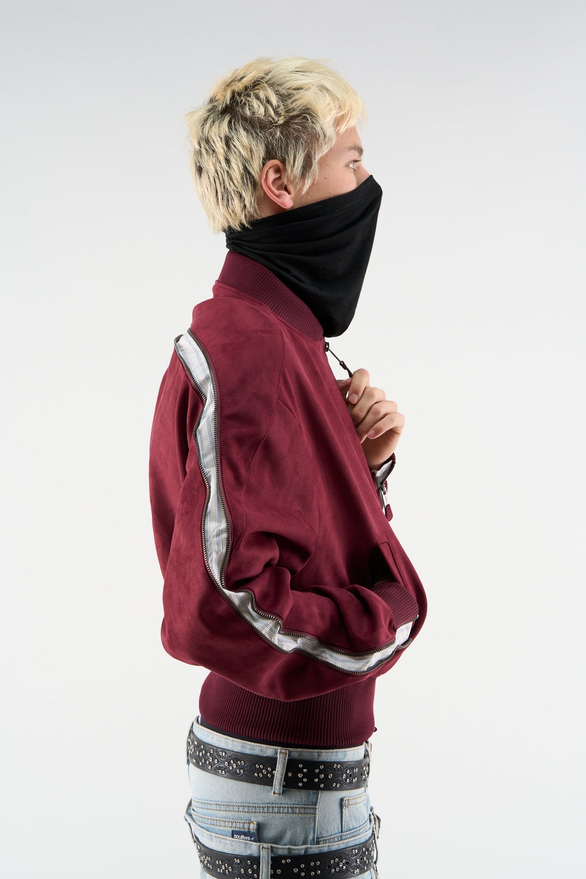 Lisbon Burgundy Bomber Jacket