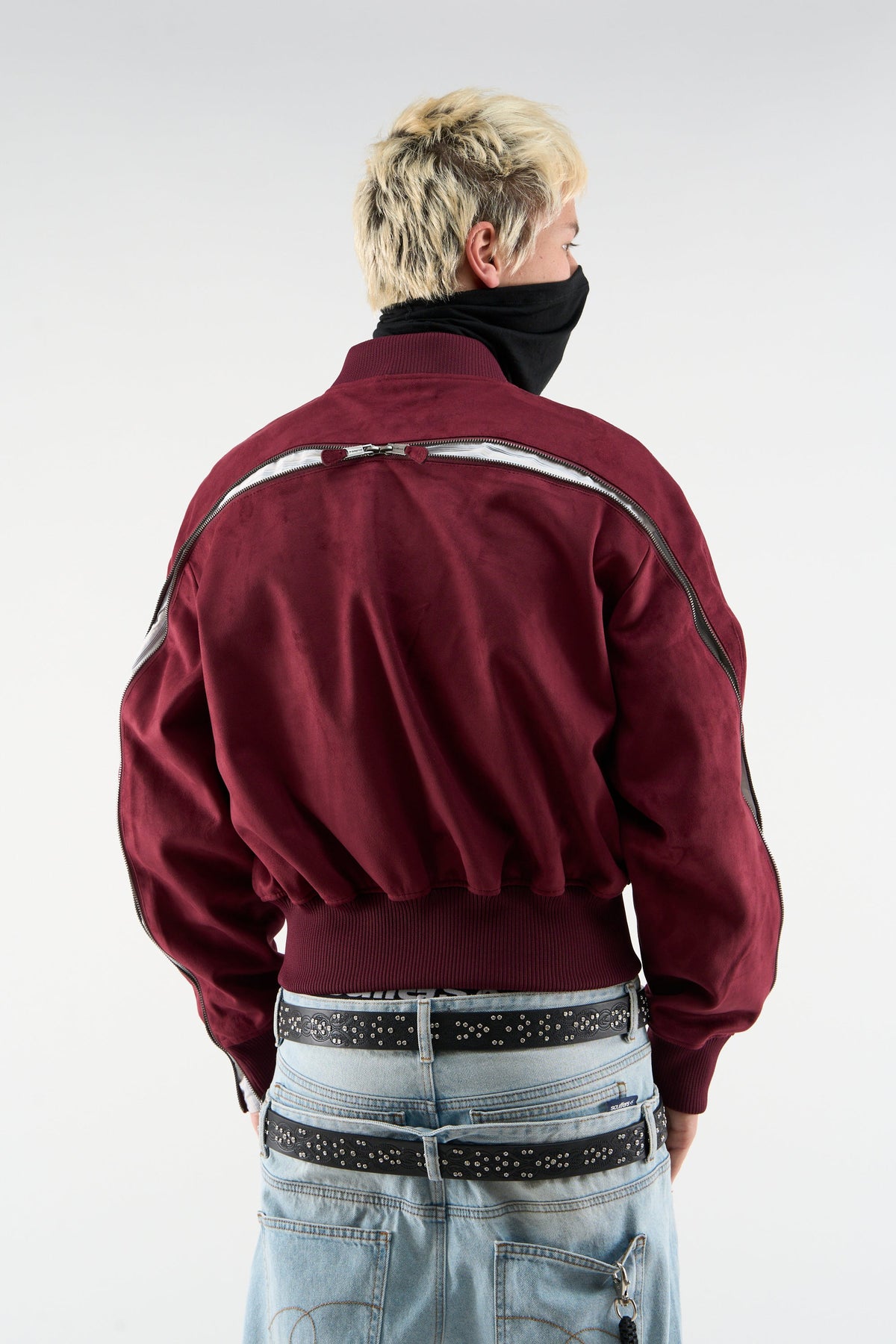 Lisbon Burgundy Bomber Jacket