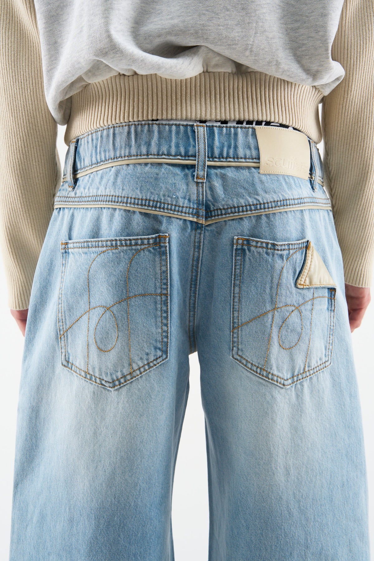 Brief Light Blue Pants
