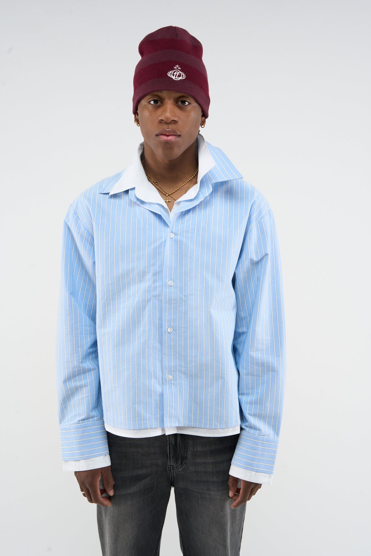 Korean Blue Shirt