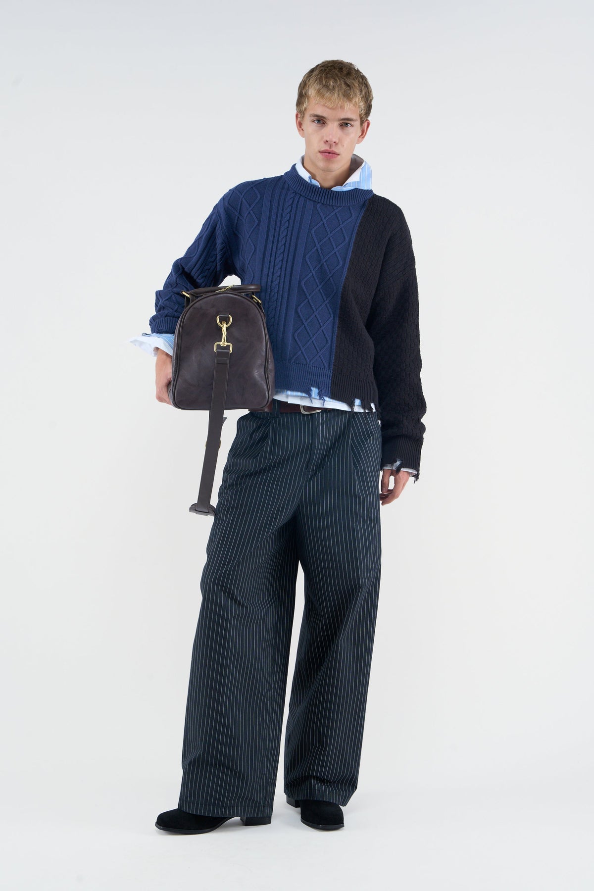 Split Blue Knit