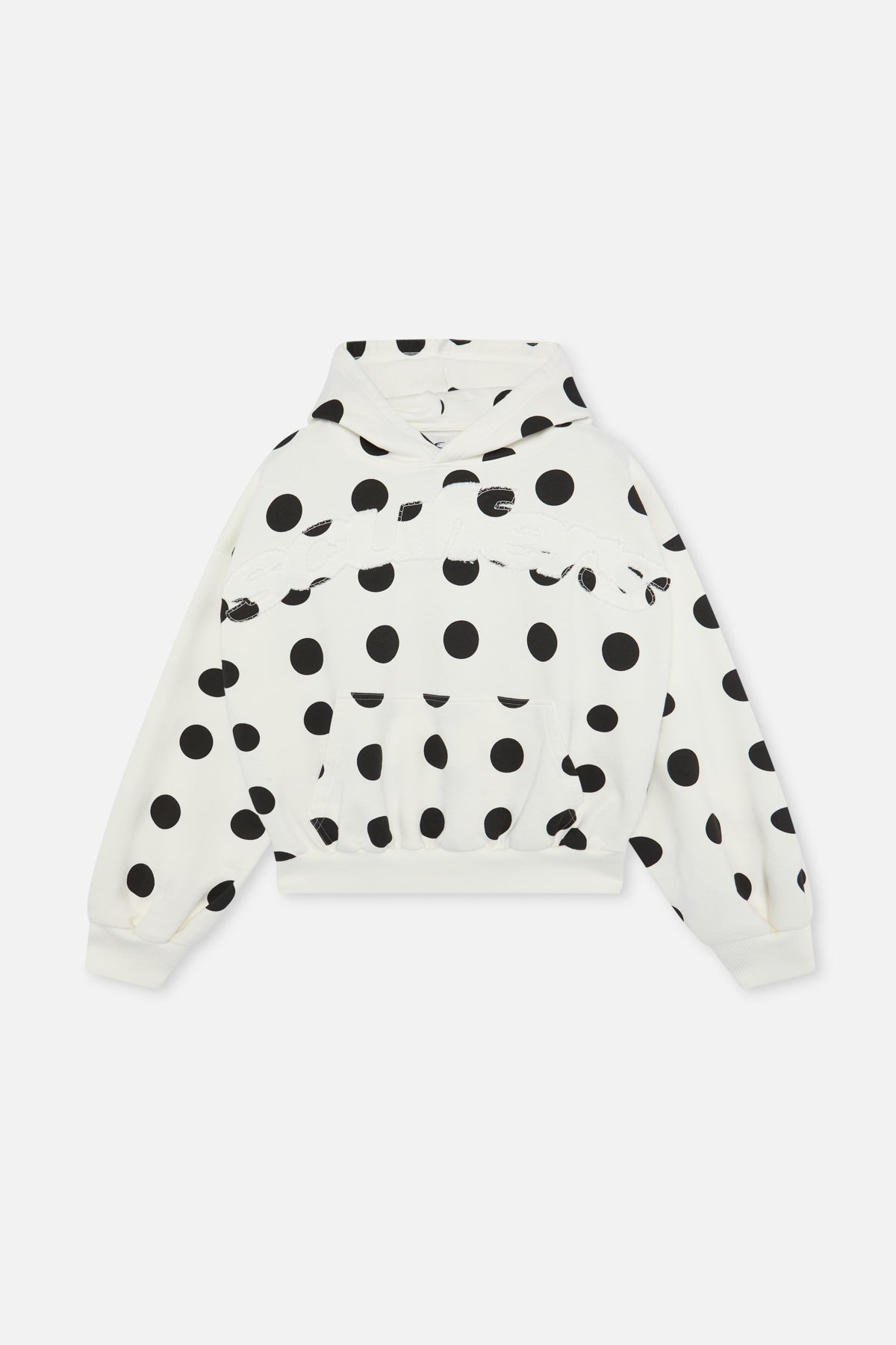 Raw Dots White Hoodie