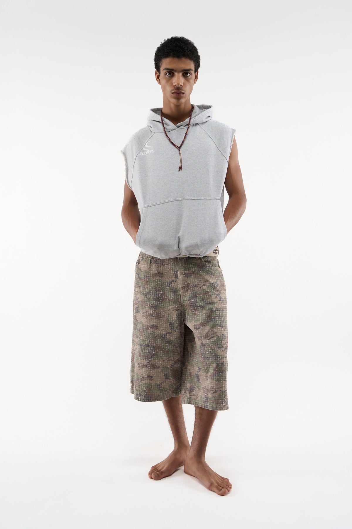 No Gym Grey Melange Hoodie