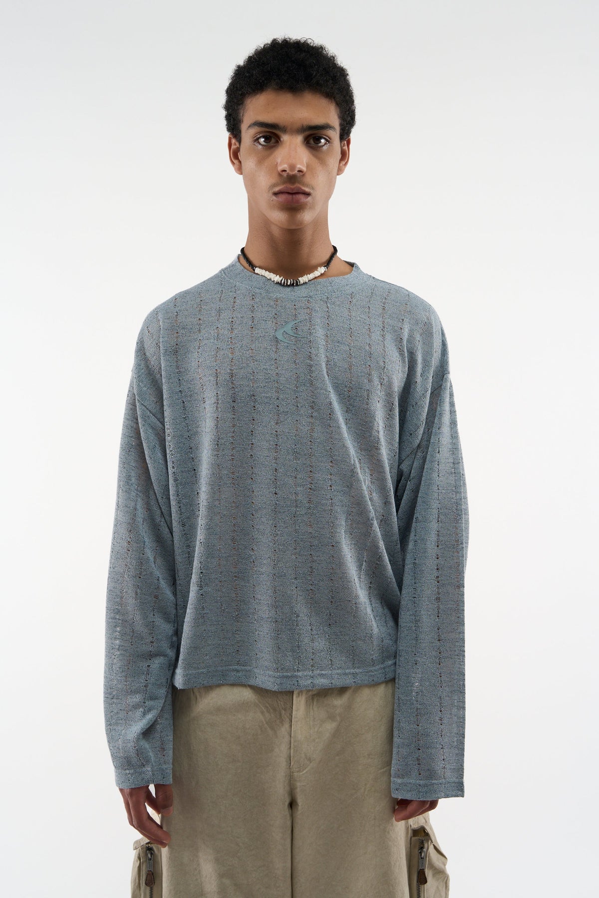 Abar Blue Knit Longsleeve