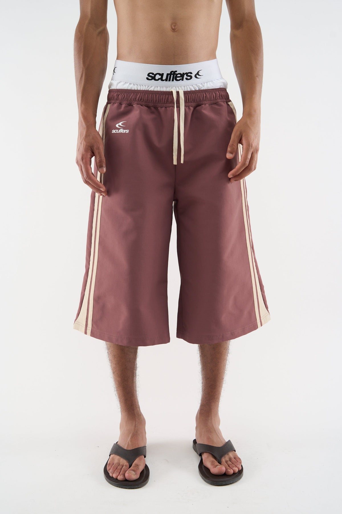 Tech Burgundy Jorts