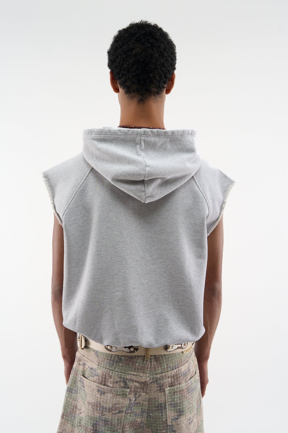 No Gym Grey Melange Hoodie