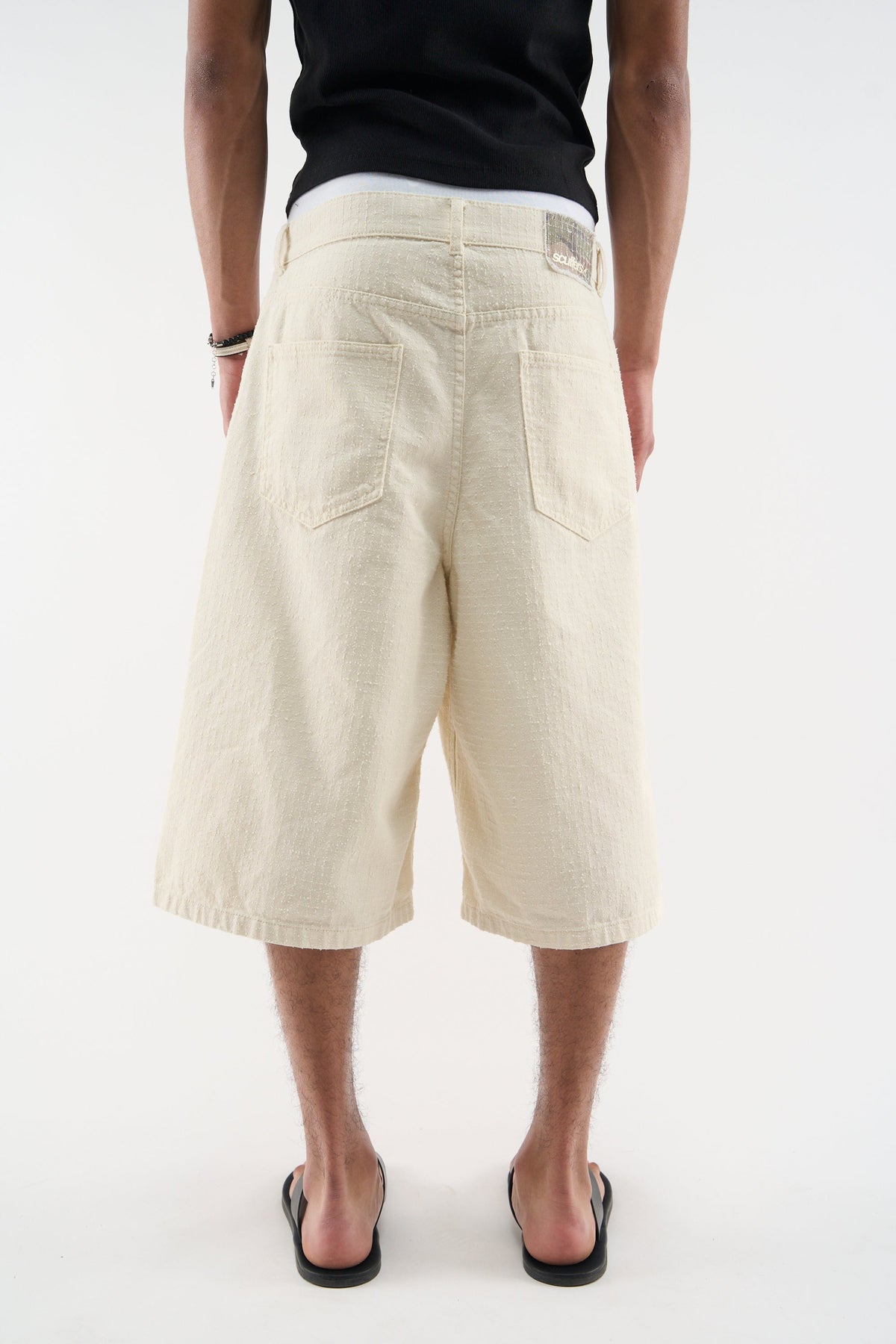 Ribstop Ecru Jorts