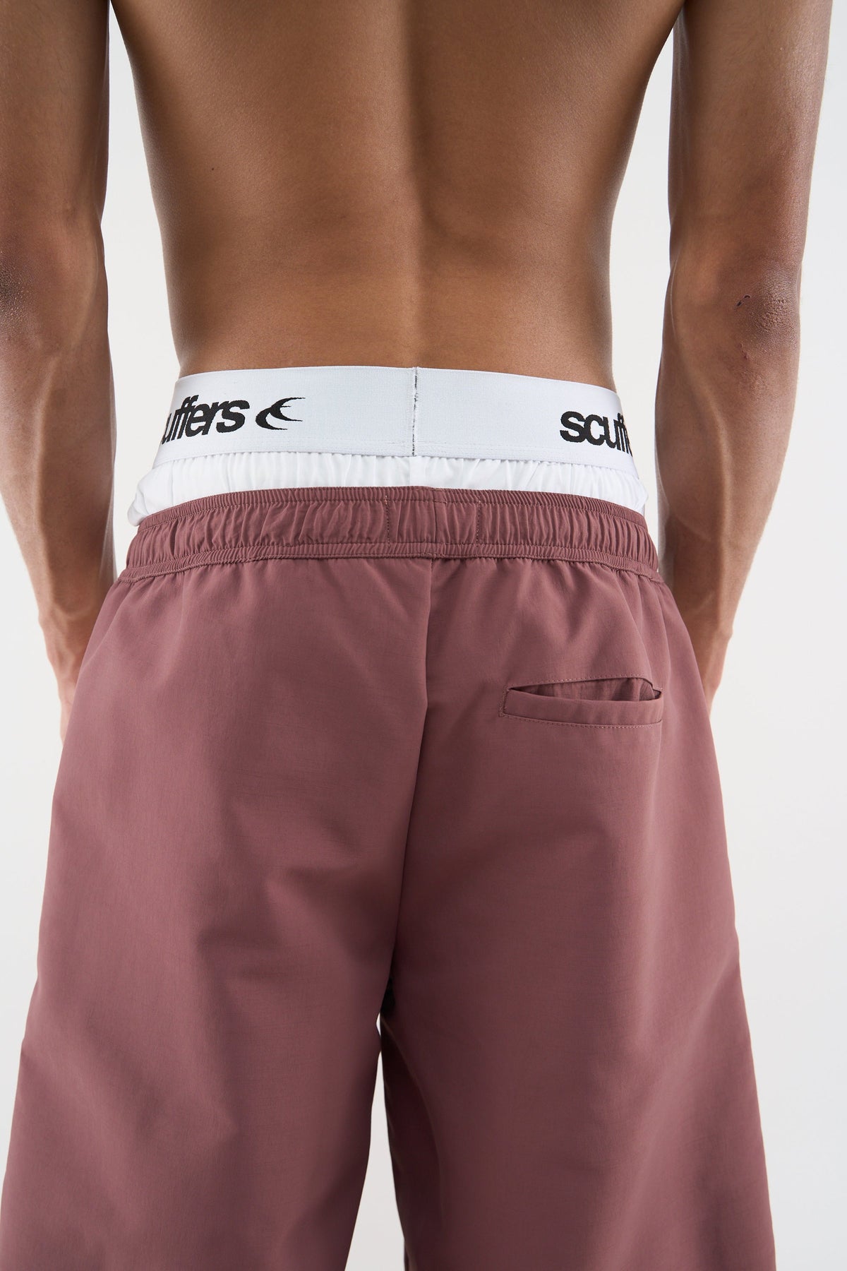 Tech Burgundy Jorts