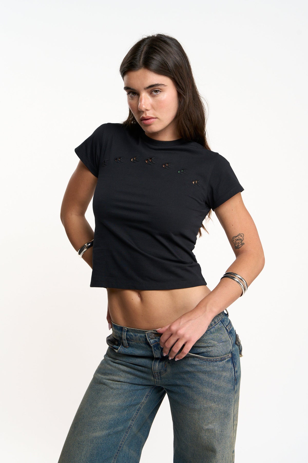 Hole Black T-Shirt