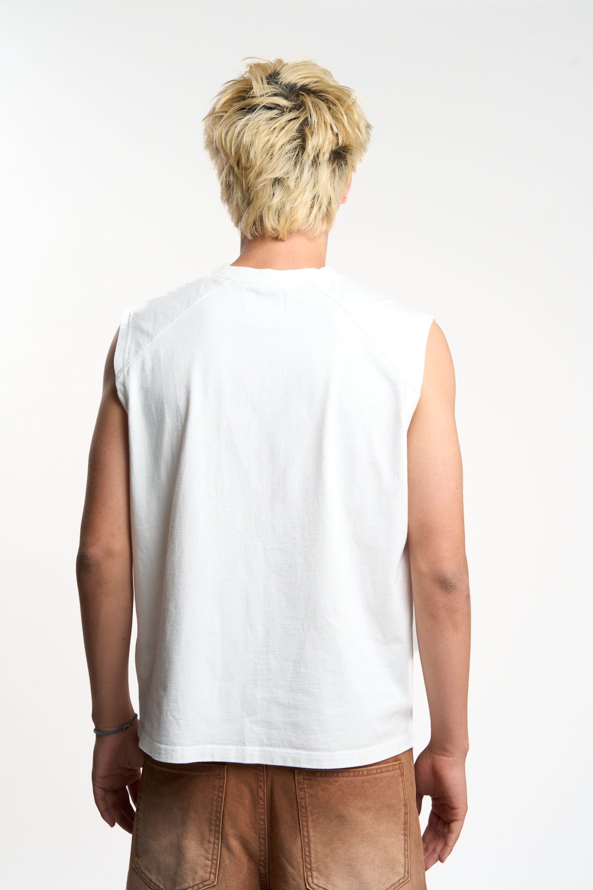 Under White T-Shirt