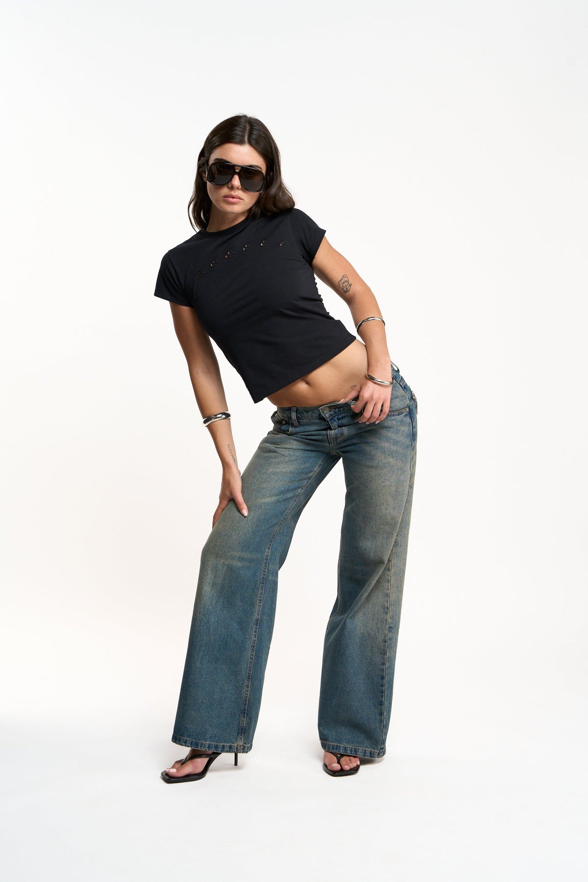 Hole Black T-Shirt