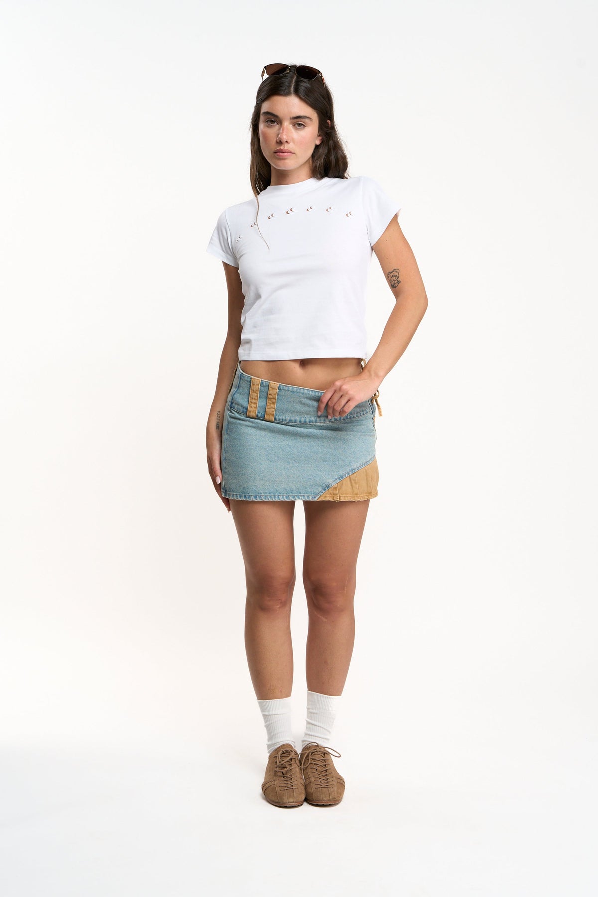 Hole White T-Shirt
