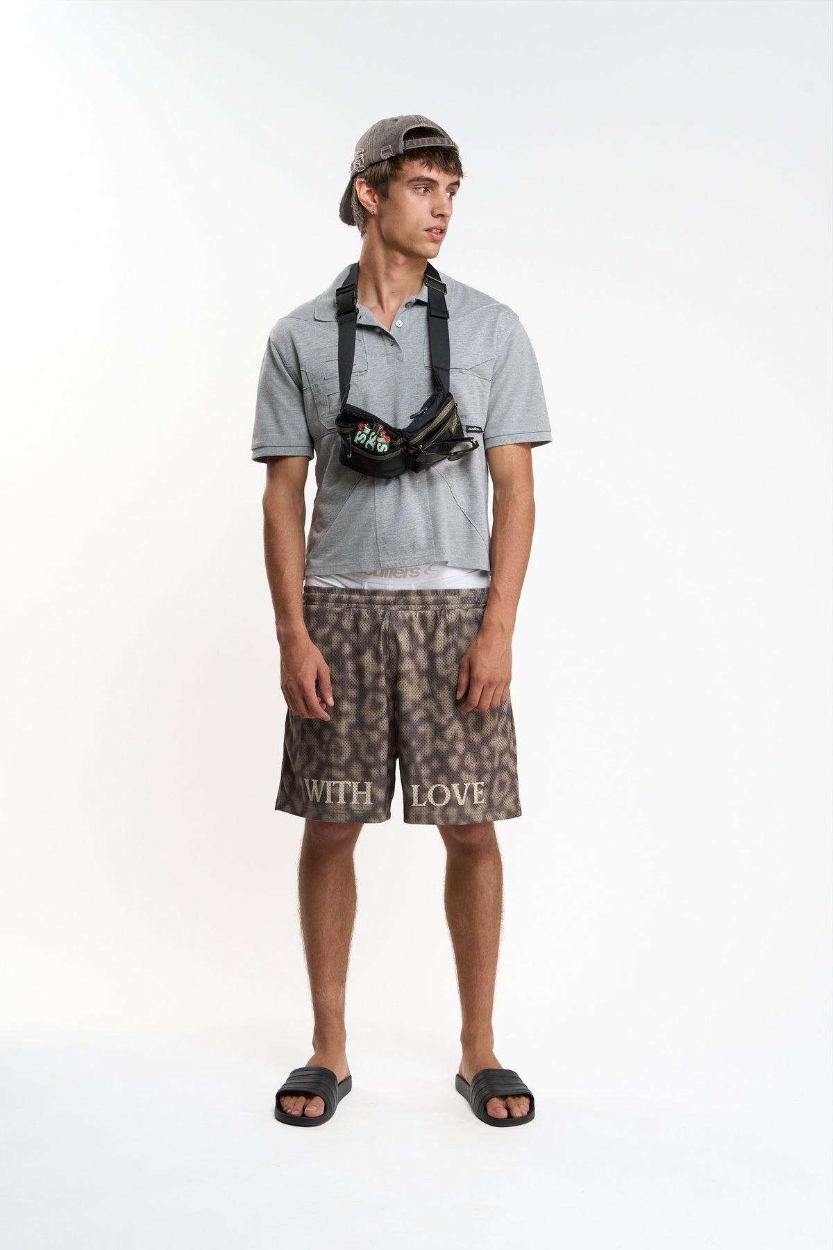 Withlove Leopard Mesh Shorts