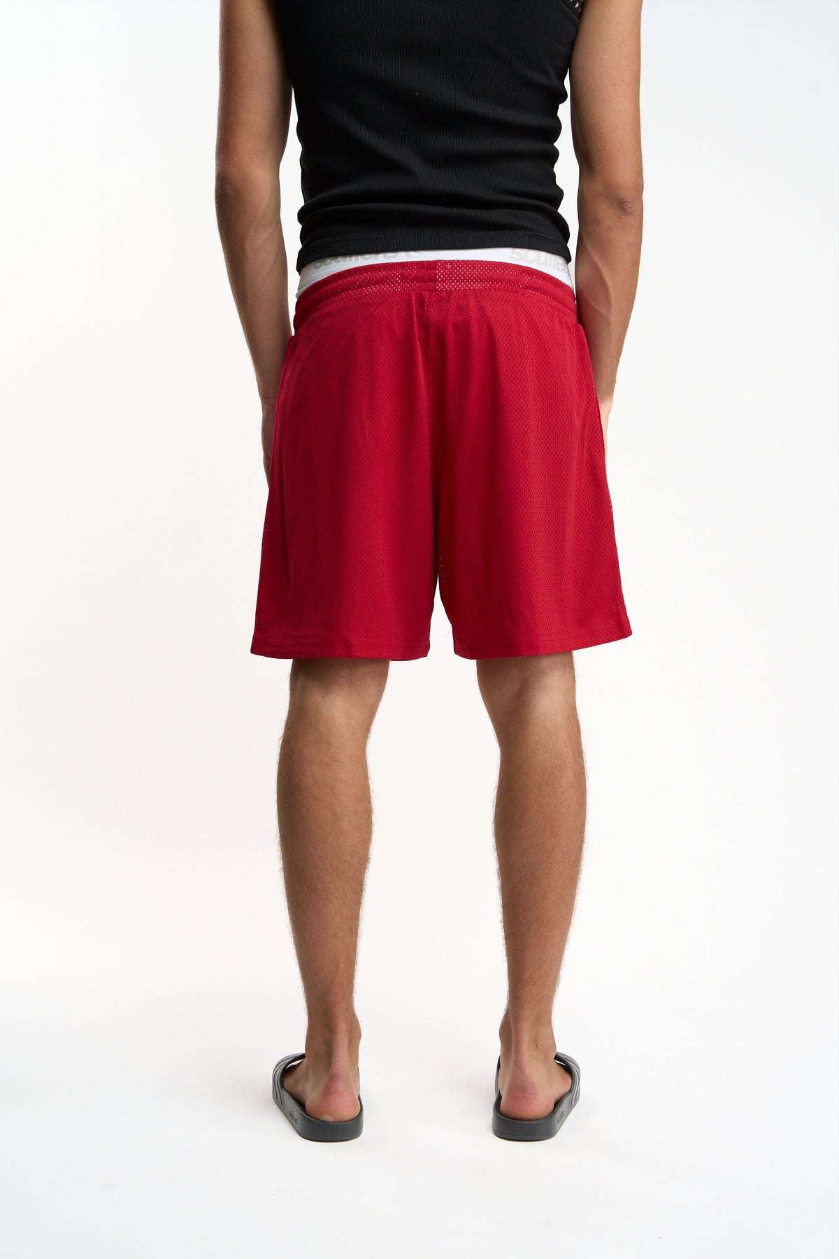 Withlove Red Mesh Shorts