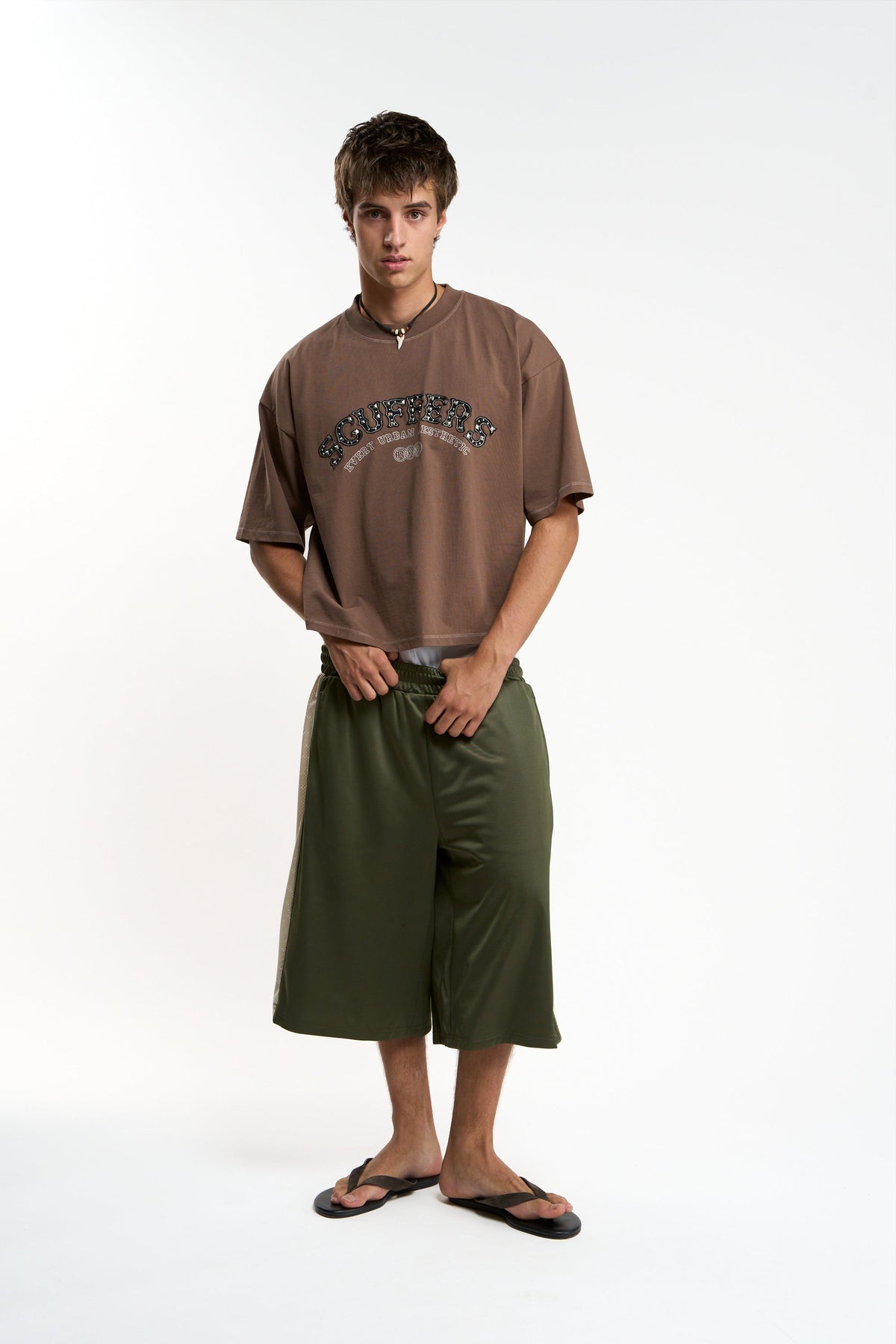 Eggplant Green Shorts