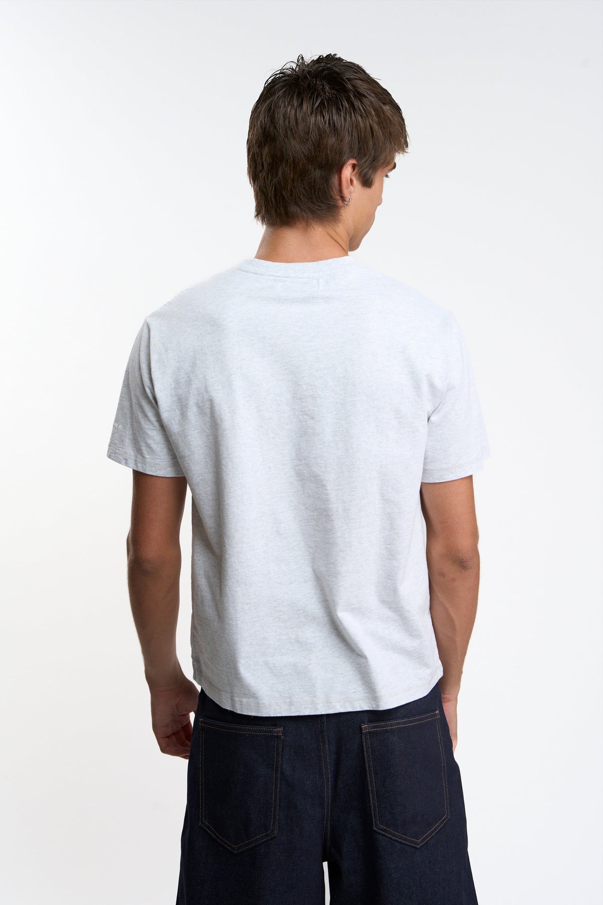Basic White and Grey Melange Regular T-Shirt Pack