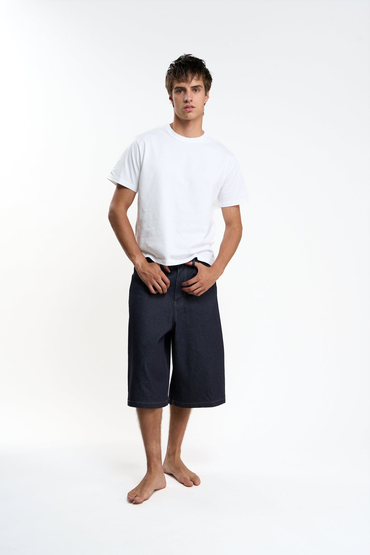 Basic White and Grey Melange Regular T-Shirt Pack