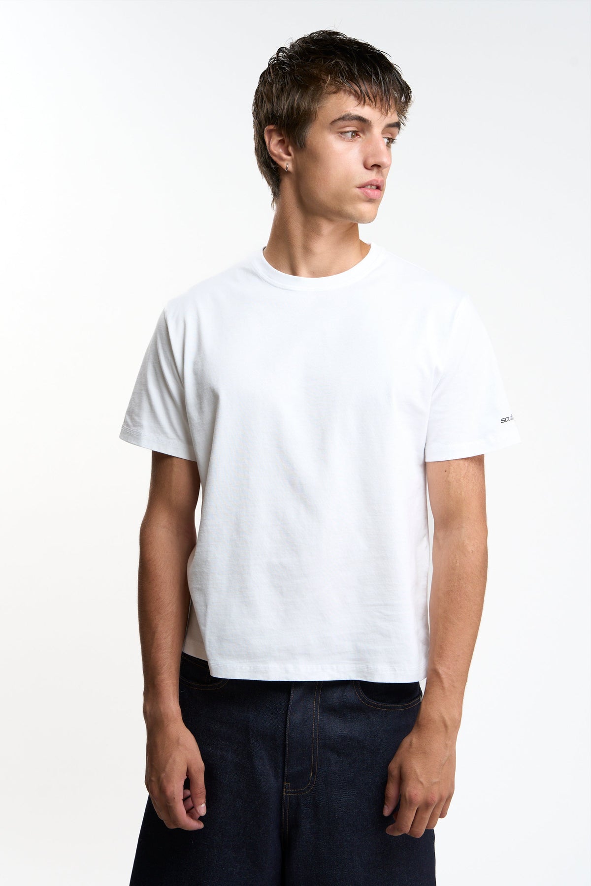 Basic White and Grey Melange Regular T-Shirt Pack
